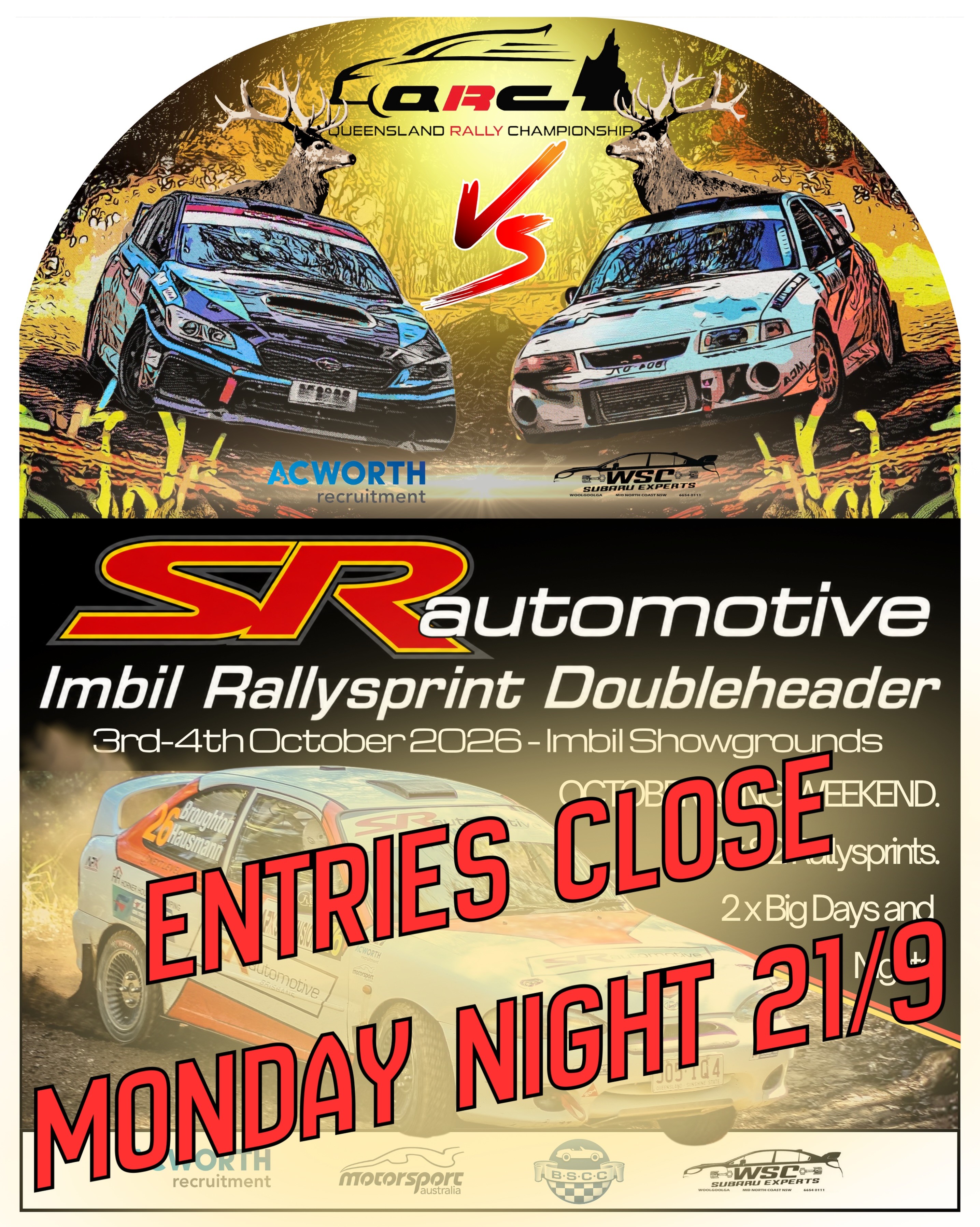 SR Automotive Imbil Rallysprint Doubleheader — JDM track day in Sunshine Coast, QLD on Saturday 3 October 2026
