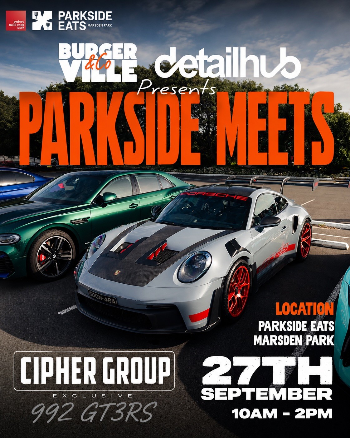 Parkside Meets — Exotic/Euro car meet in Sydney, NSW on Sunday 27 September 2026