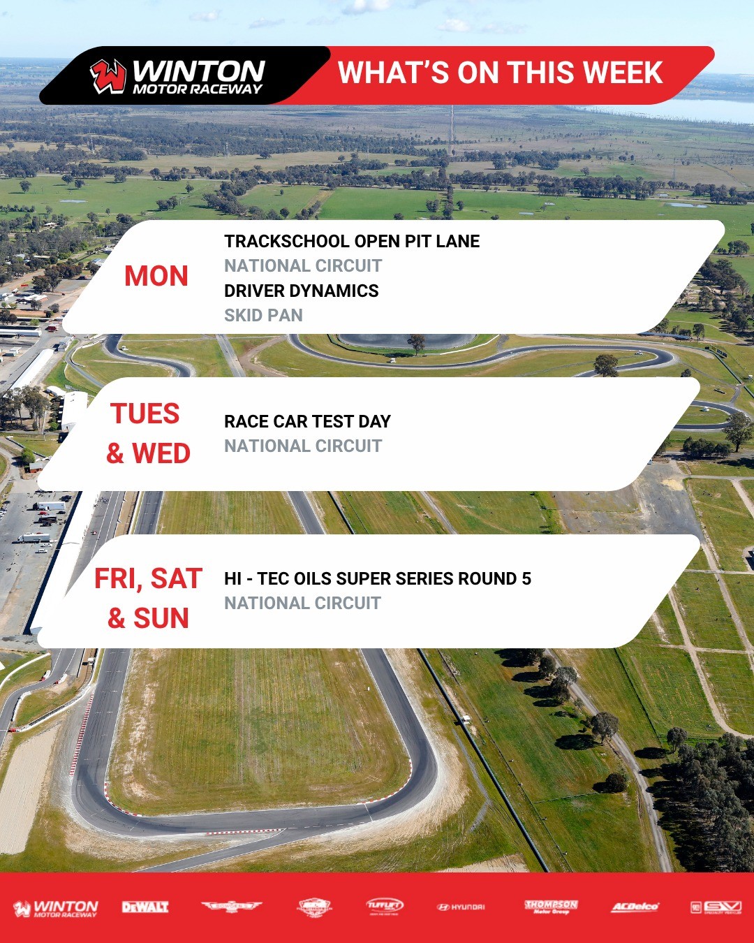 Hi-Tec Oils Super Series Round 5 — spectator event in Albury, VIC on Friday 25 September 2026