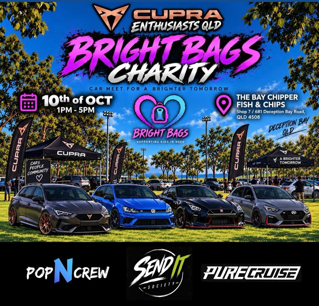 Bright Bags Charity — Euro car meet in Brisbane, QLD on Saturday 10 October 2026