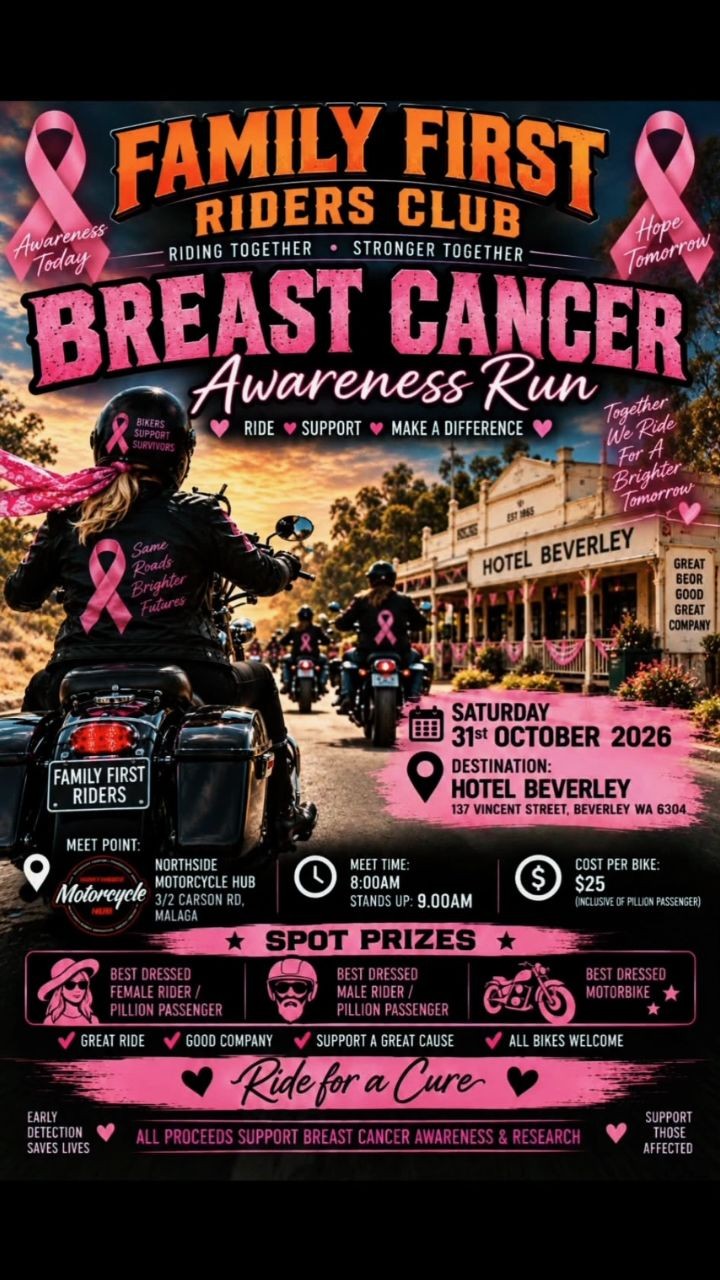 Breast Cancer Awareness Run — car meet in Perth, WA on Saturday 31 October 2026