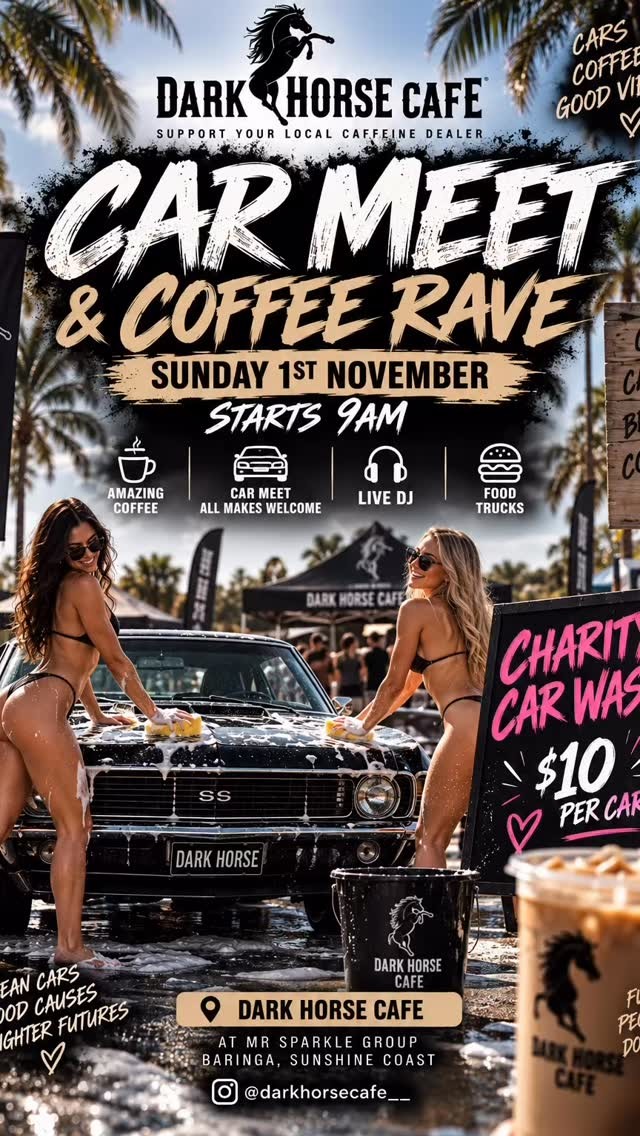 Car Meet & Coffee Rave — car meet in Sunshine Coast, QLD on Sunday 1 November 2026