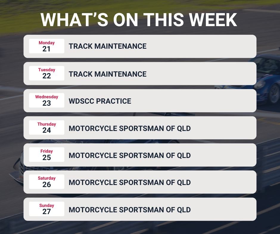 WDSCC Practice — Muscle track day in Brisbane, QLD on Wednesday 23 September 2026