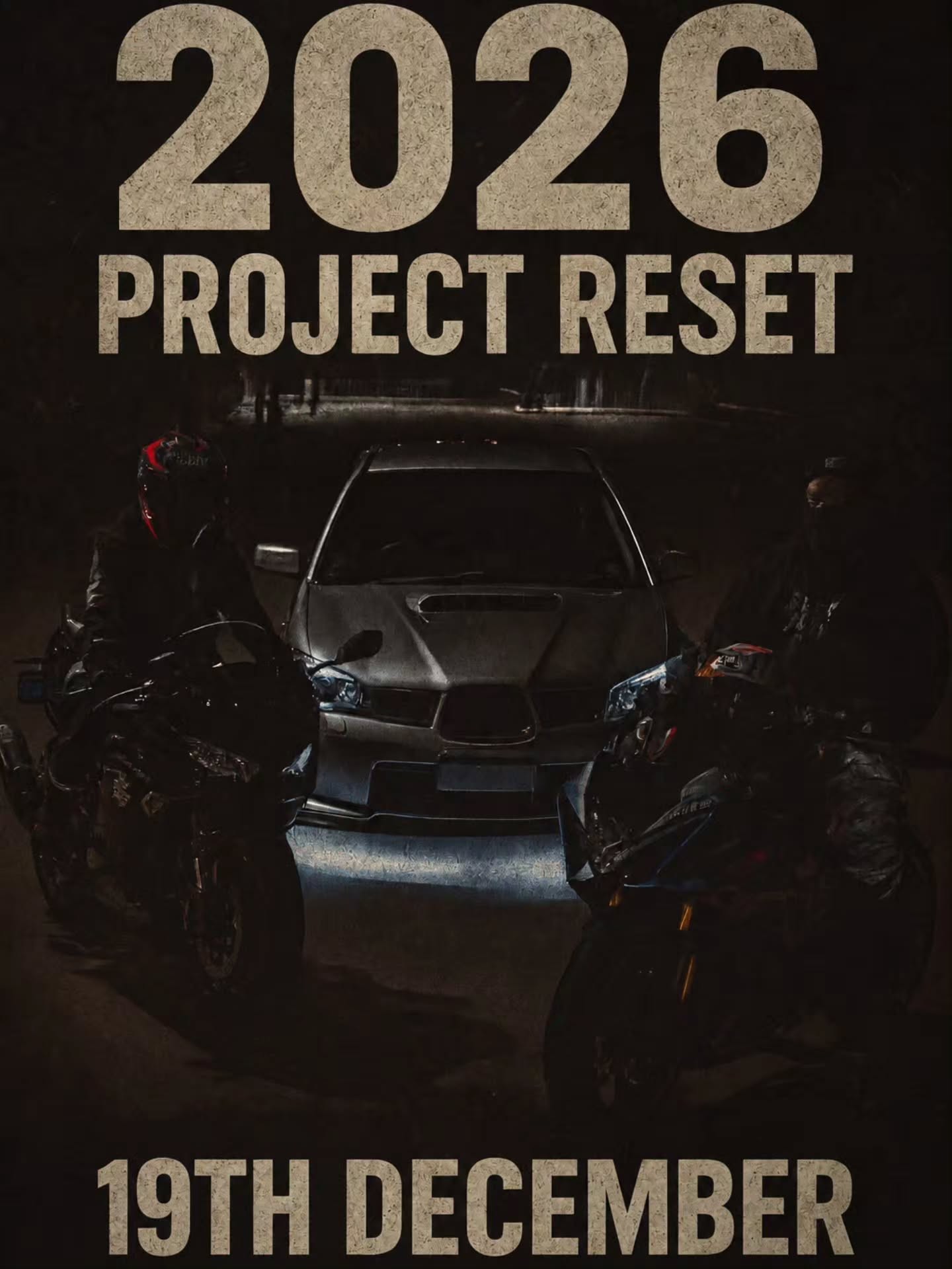Project Reset 2026 — car meet in Perth, WA on Saturday 19 December 2026