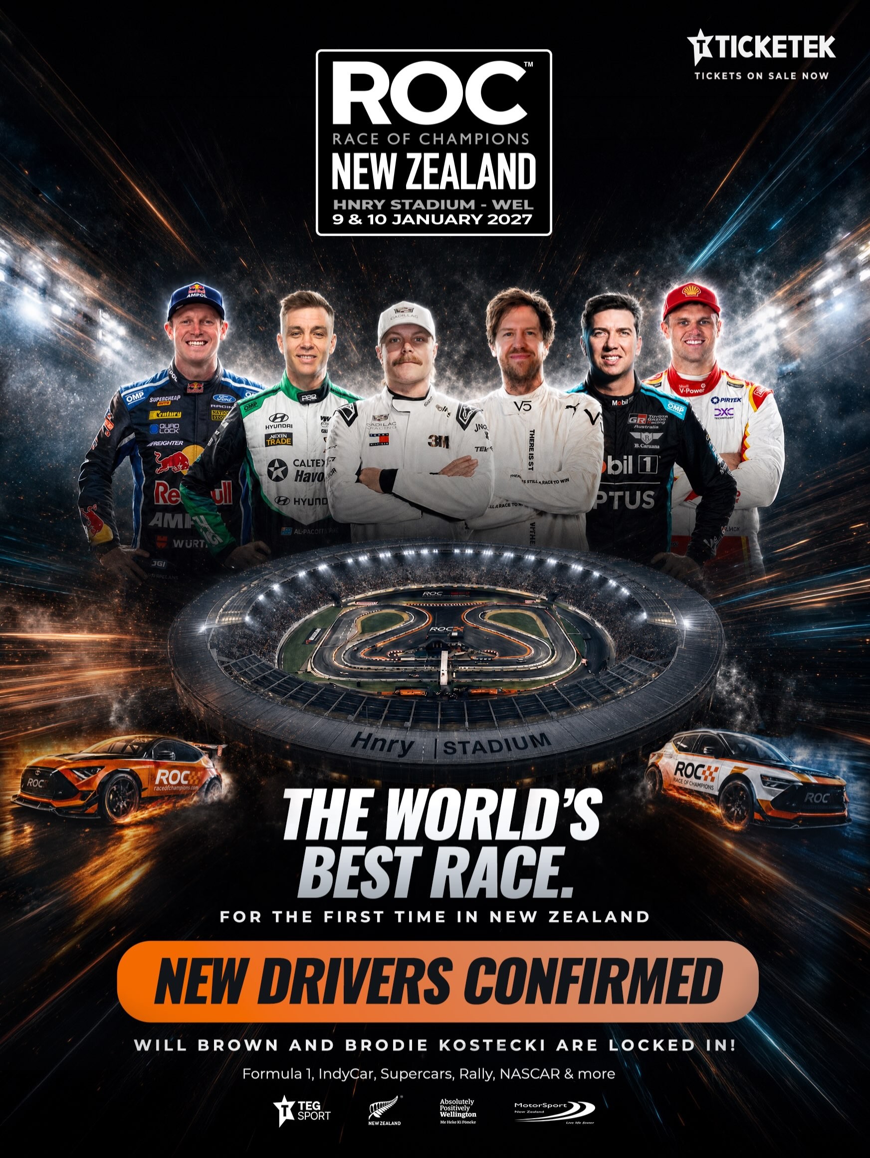 Race of Champions New Zealand — spectator event in International on Saturday 9 January 2027