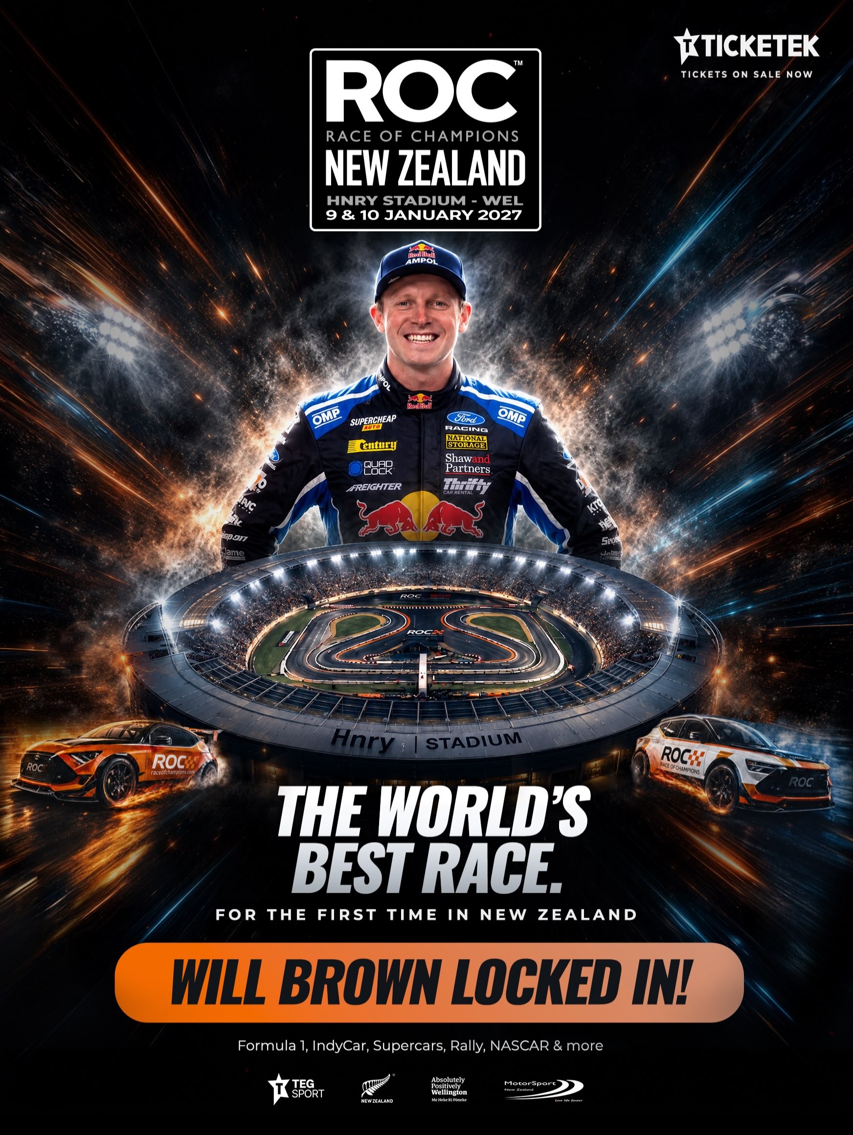Race of Champions New Zealand — spectator event in International on Saturday 9 January 2027