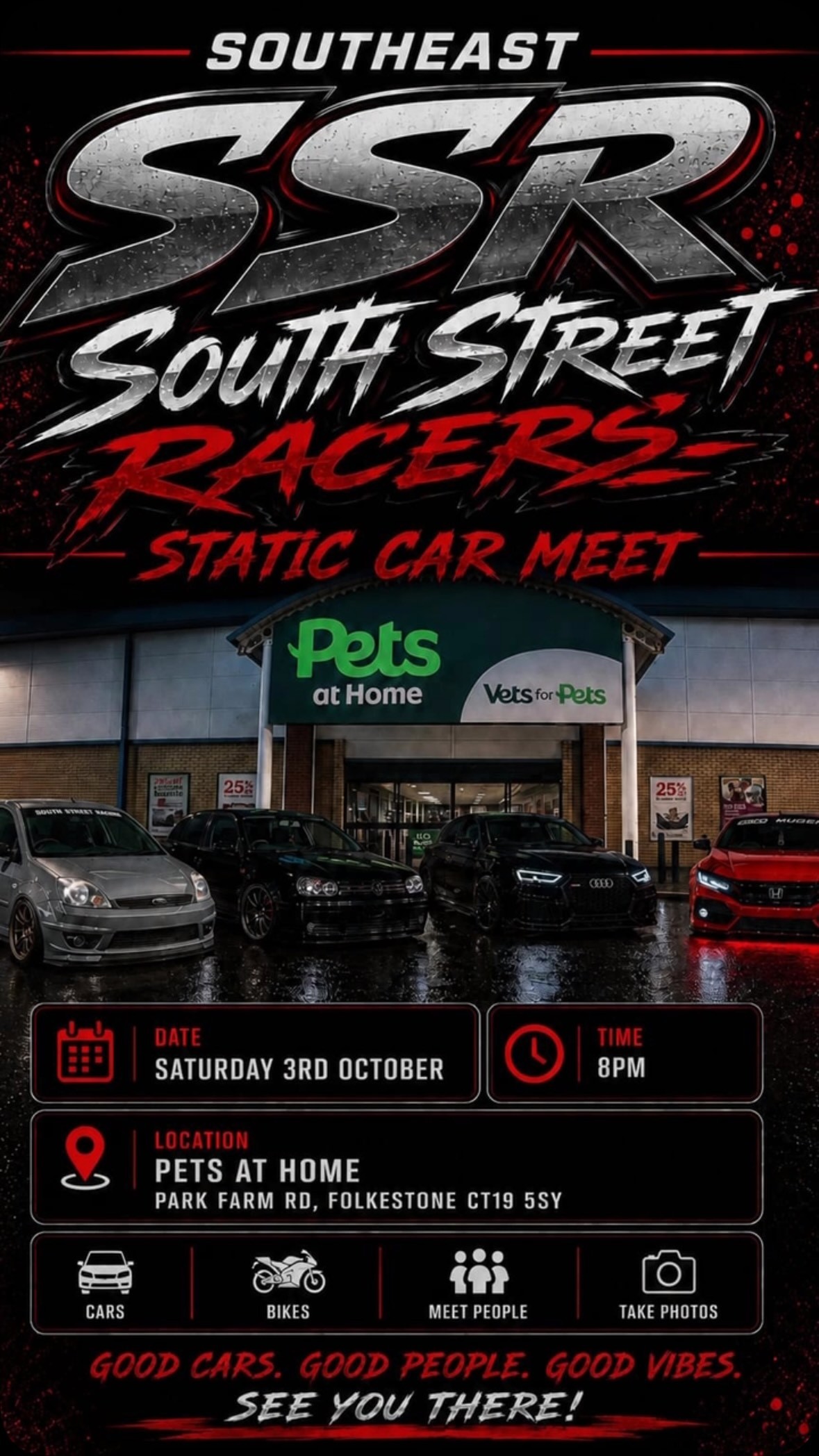 SSR Static Car Meet — Stance/JDM car meet in International on Saturday 3 October 2026