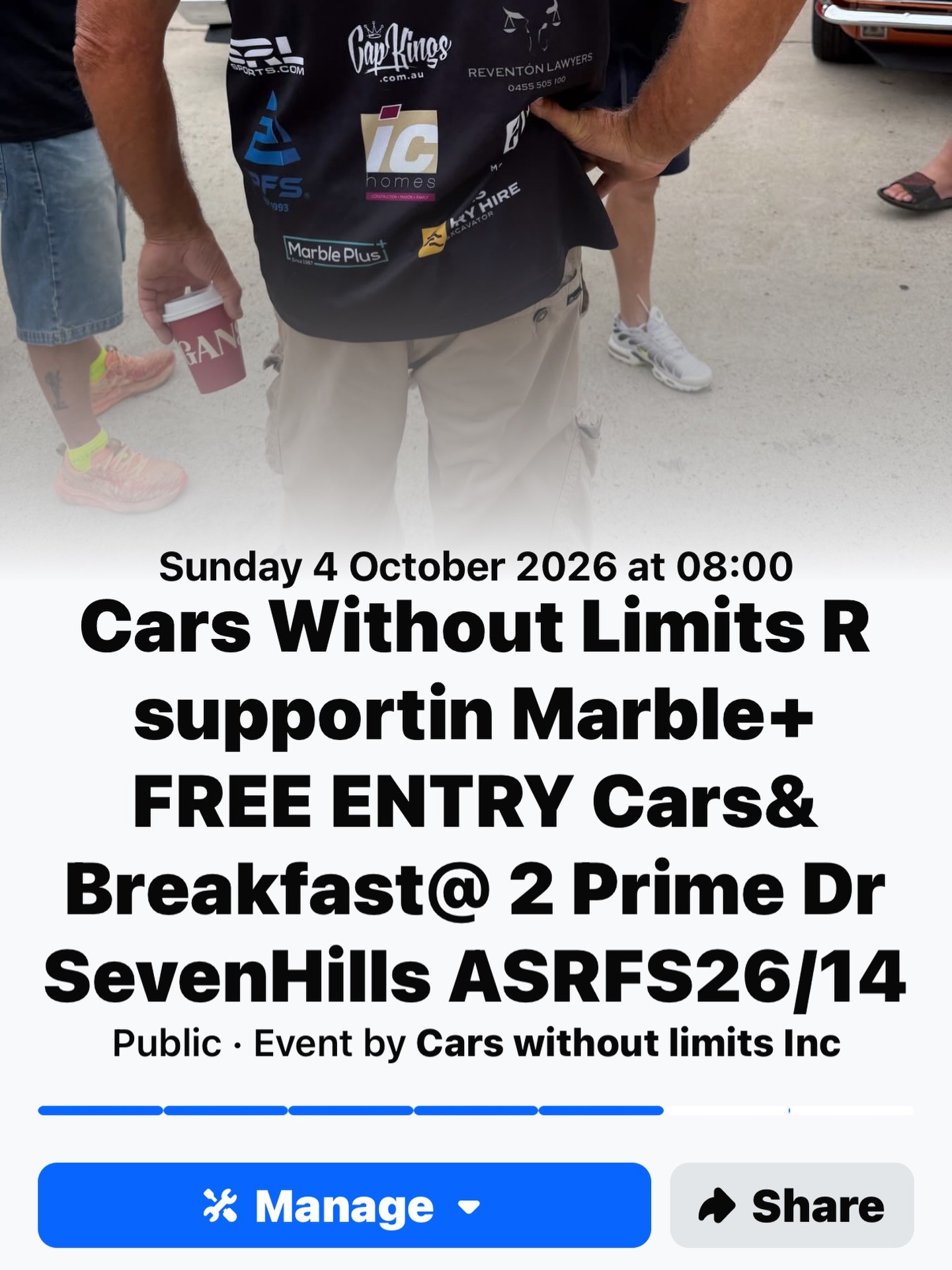 Cars Without Limits Cars & Breakfast — Classic/Muscle car meet in Sydney, NSW on Sunday 4 October 2026