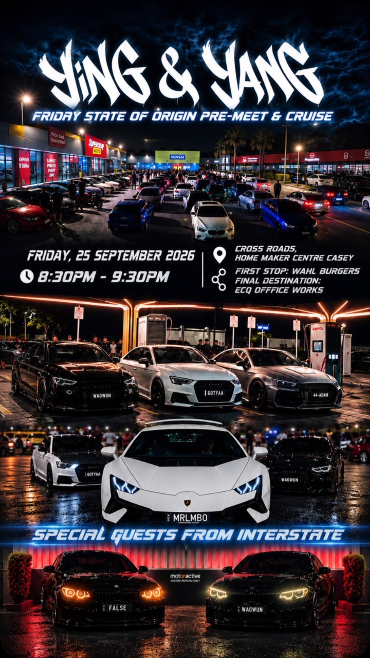 Friday State of Origin Pre-Meet & Cruise — Euro/Exotic car meet in Sydney, NSW on Friday 25 September 2026
