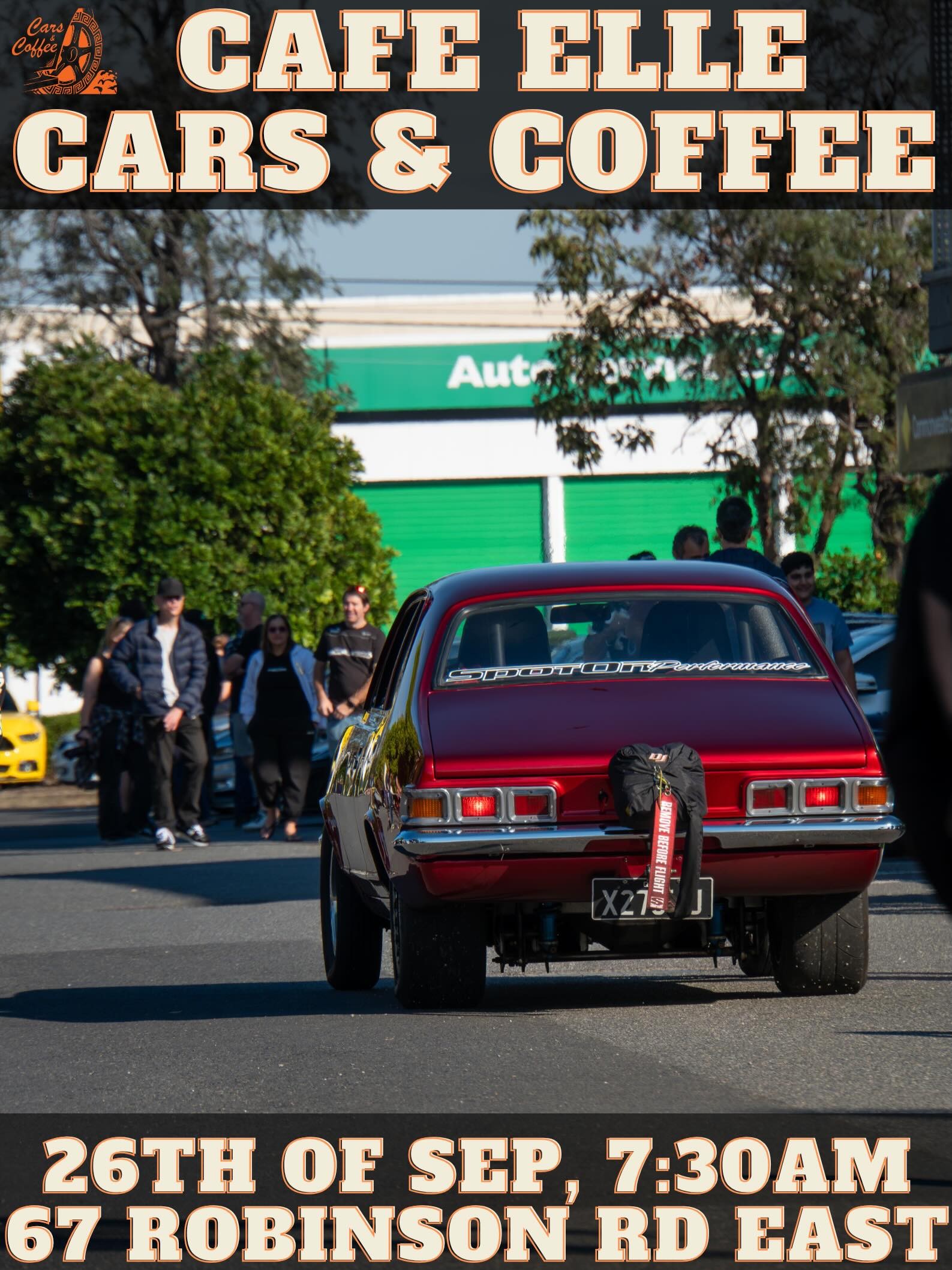 Cafe Elle Cars & Coffee — Muscle/Classic car meet in Brisbane, QLD on Saturday 26 September 2026