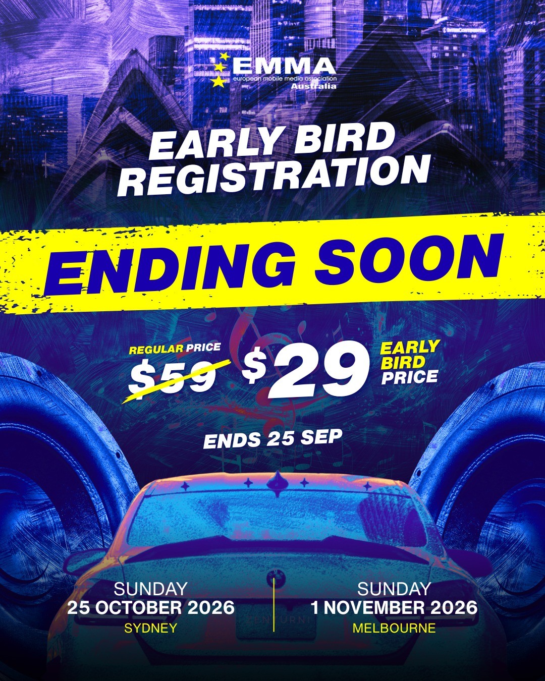 EMMA Australia — car meet in Sydney, NSW on Sunday 25 October 2026