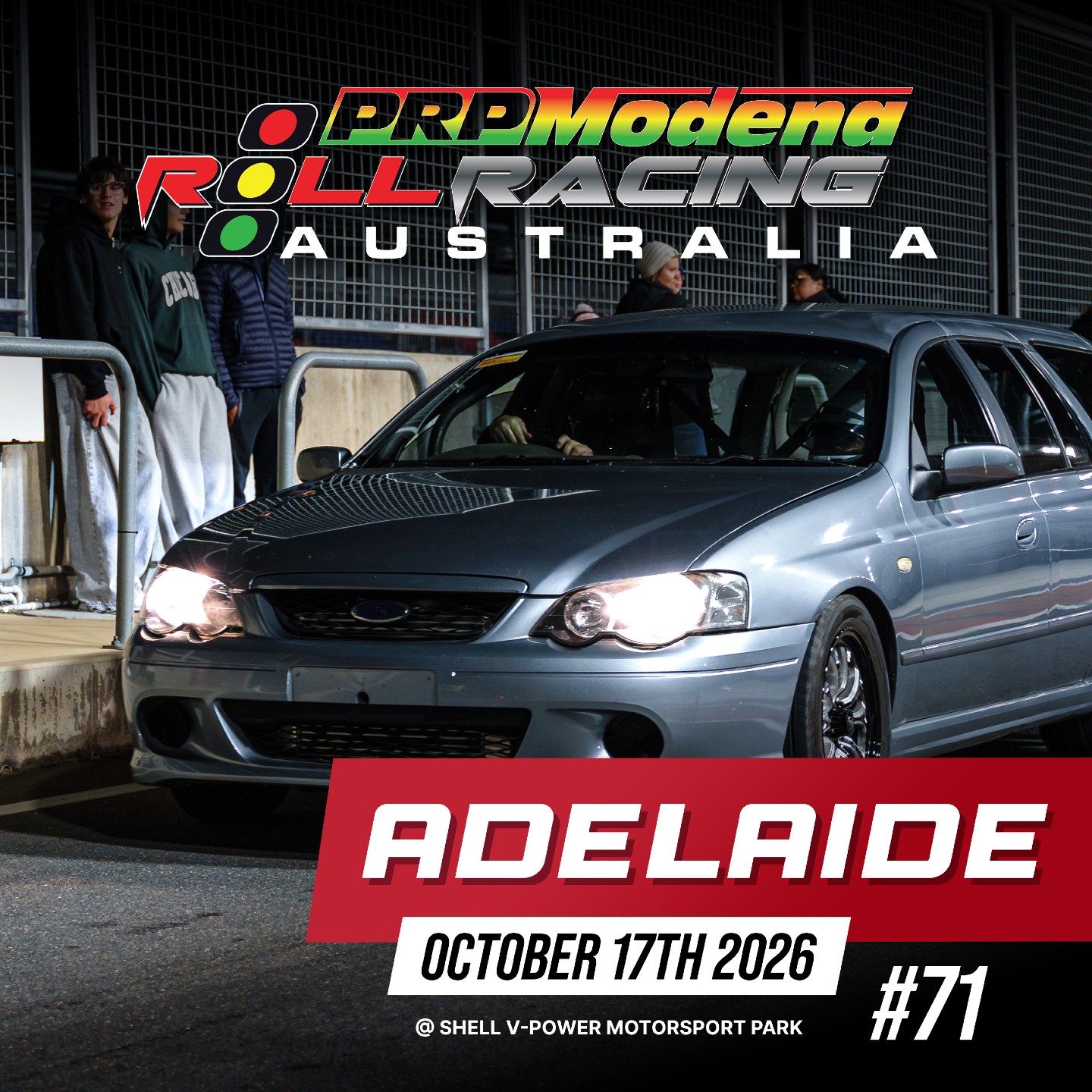Roll Racing Adelaide #71 — track day in Adelaide, SA on Saturday 17 October 2026