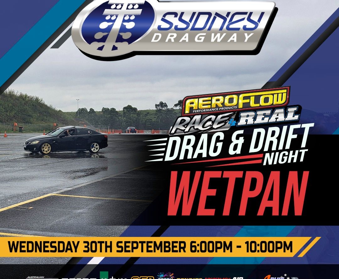 Aeroflow Race 4 Real Drag & Drift Night — JDM track day in Sydney, NSW on Wednesday 30 September 2026