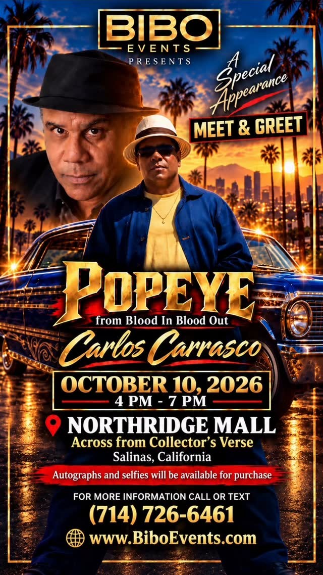 Popeye Carlos Carrasco Meet & Greet — Classic/Stance car meet in International on Saturday 10 October 2026