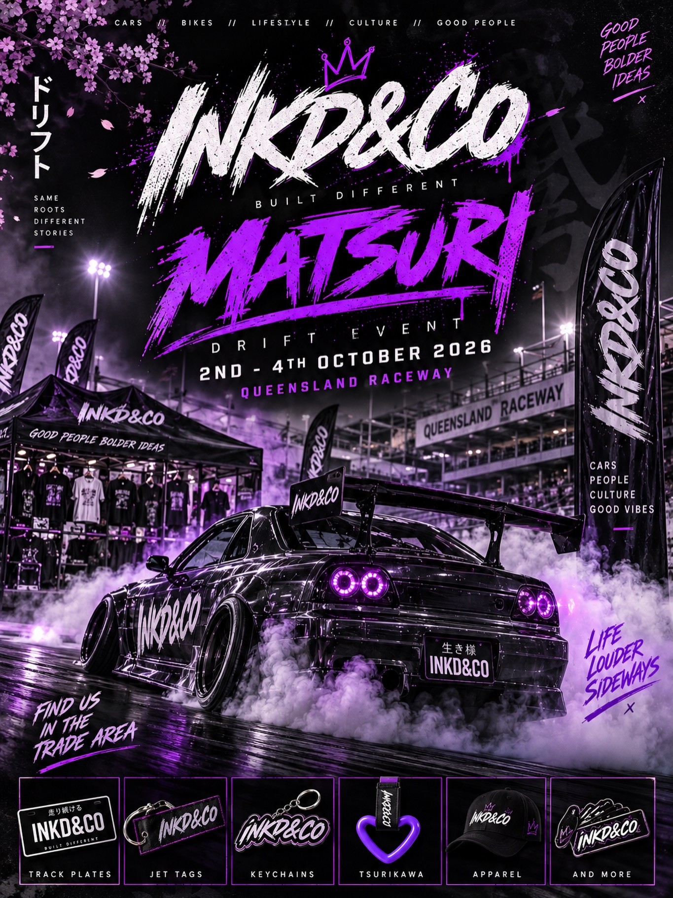 Matsuri Drift Event — JDM spectator event in Brisbane, QLD on Friday 2 October 2026