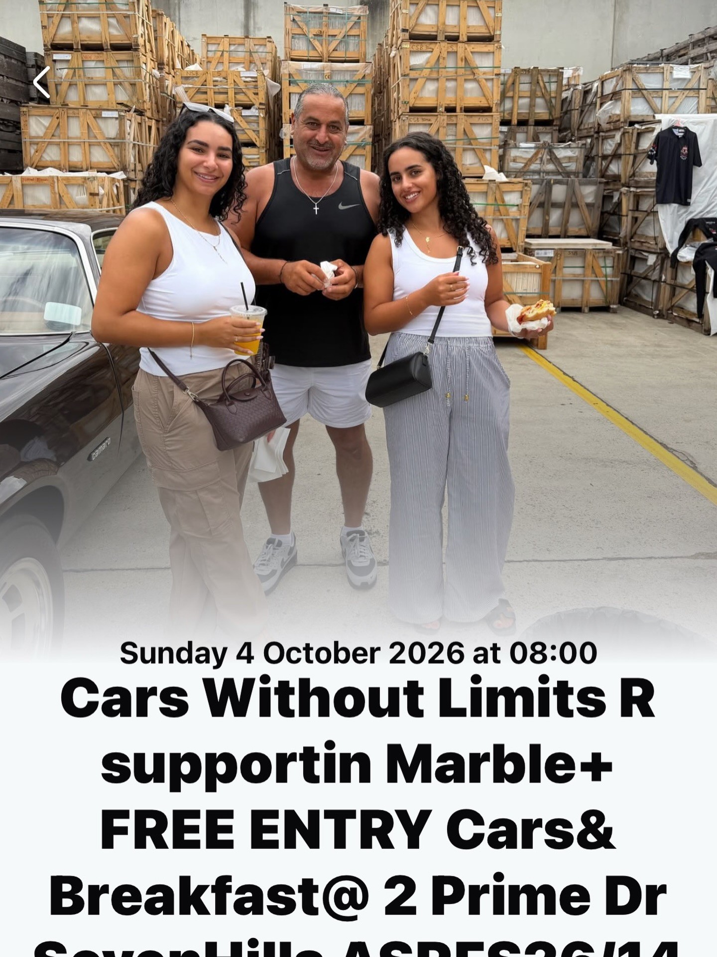 Cars Without Limits Cars & Breakfast — Classic/Muscle car meet in Sydney, NSW on Sunday 4 October 2026