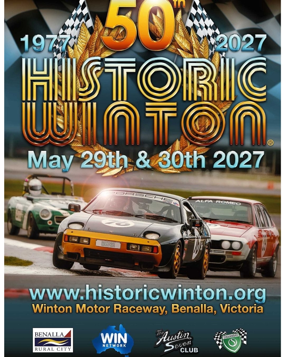 50th Historic Winton — Classic spectator event in Melbourne, VIC on Saturday 29 May 2027