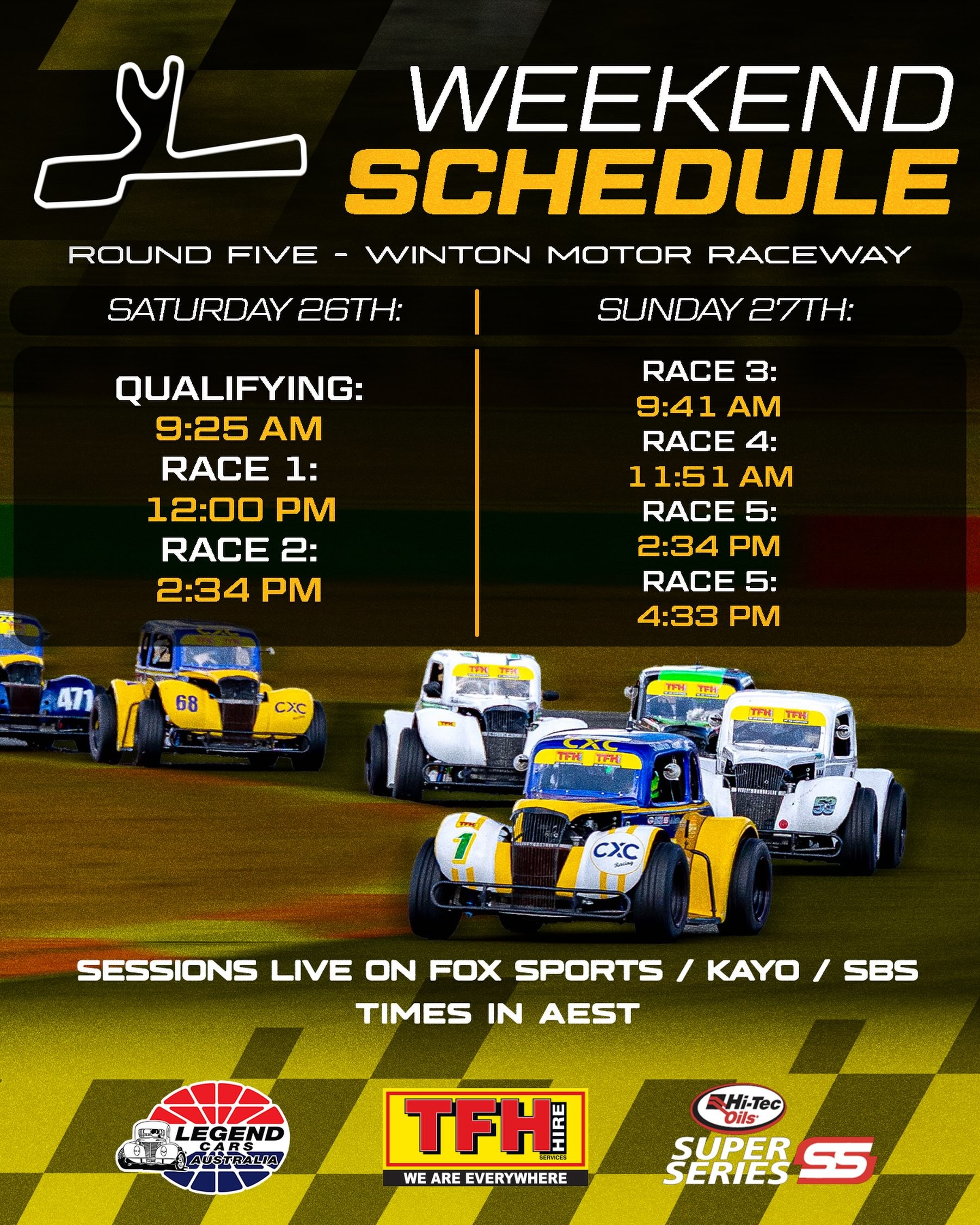 Hi-Tec Oils Super Series Round 5 — spectator event in Melbourne, VIC on Friday 25 September 2026
