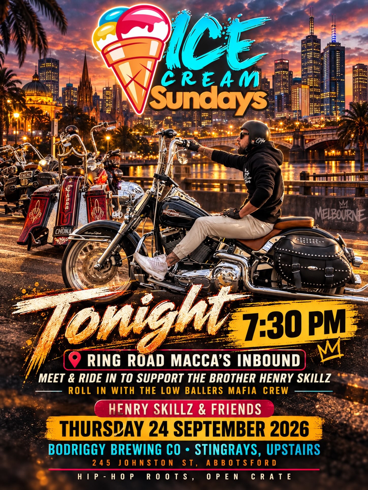 Ice Cream Sundays — Stance car meet in Melbourne, VIC on Thursday 24 September 2026