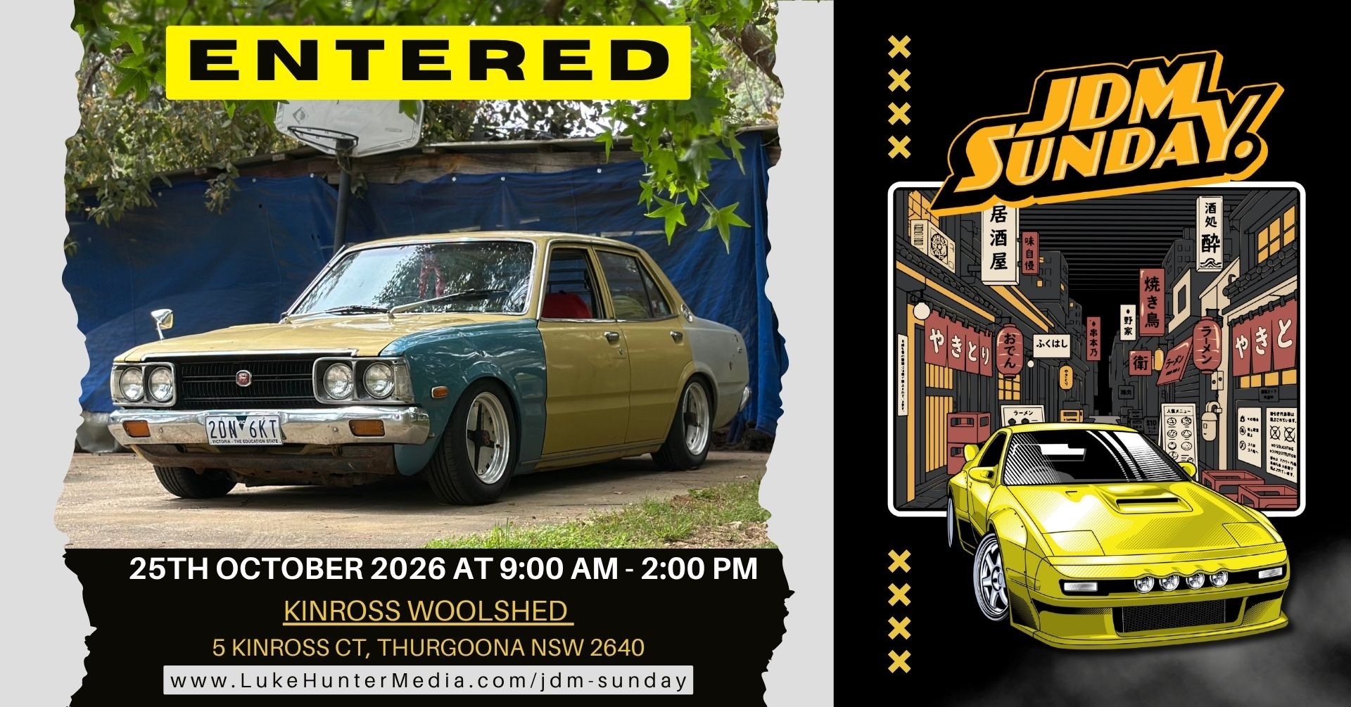 JDM Sunday — JDM car meet in Albury, NSW on Sunday 25 October 2026
