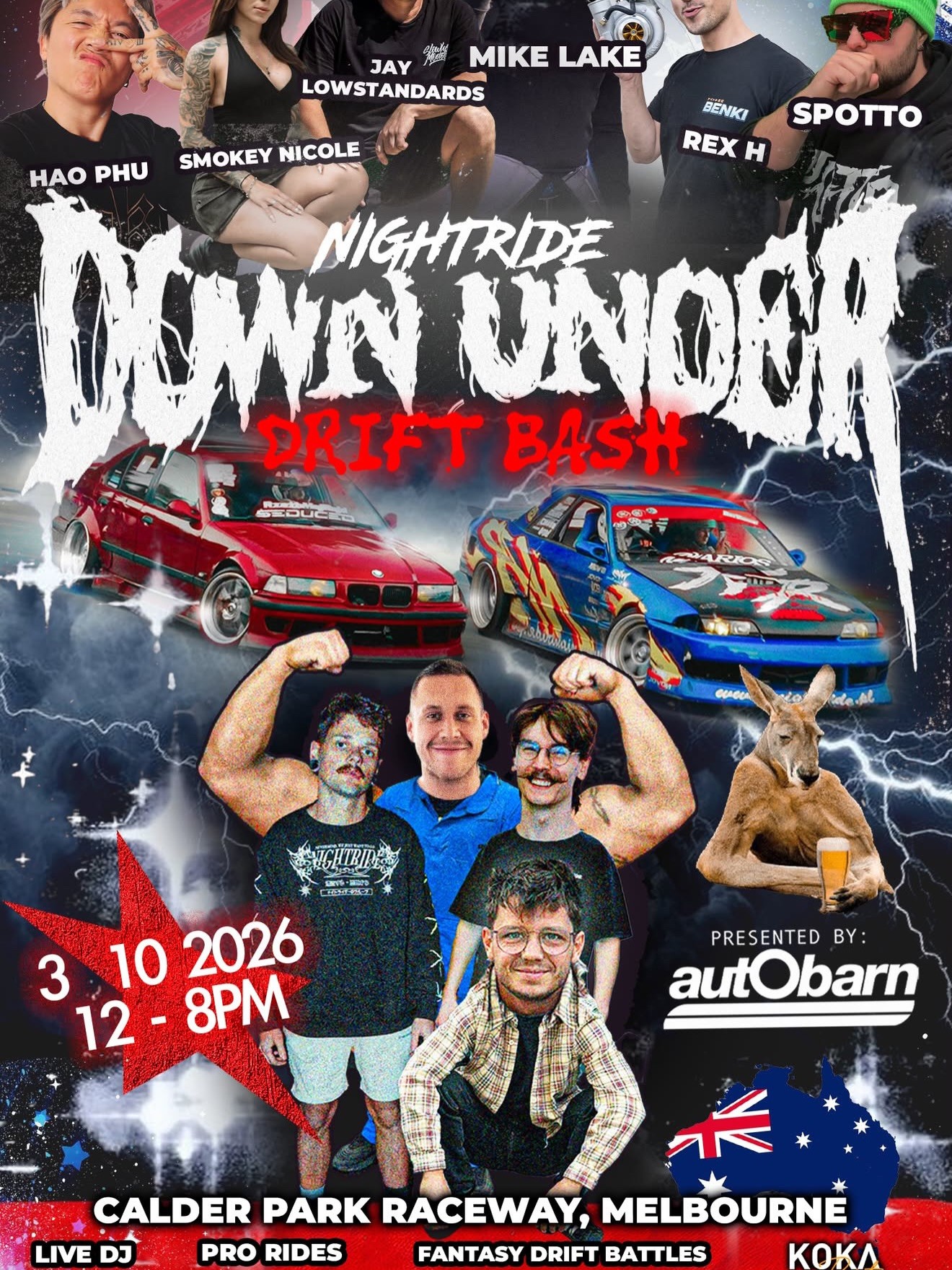 NIGHTRIDE Downunder — JDM spectator event in Melbourne, VIC on Saturday 3 October 2026