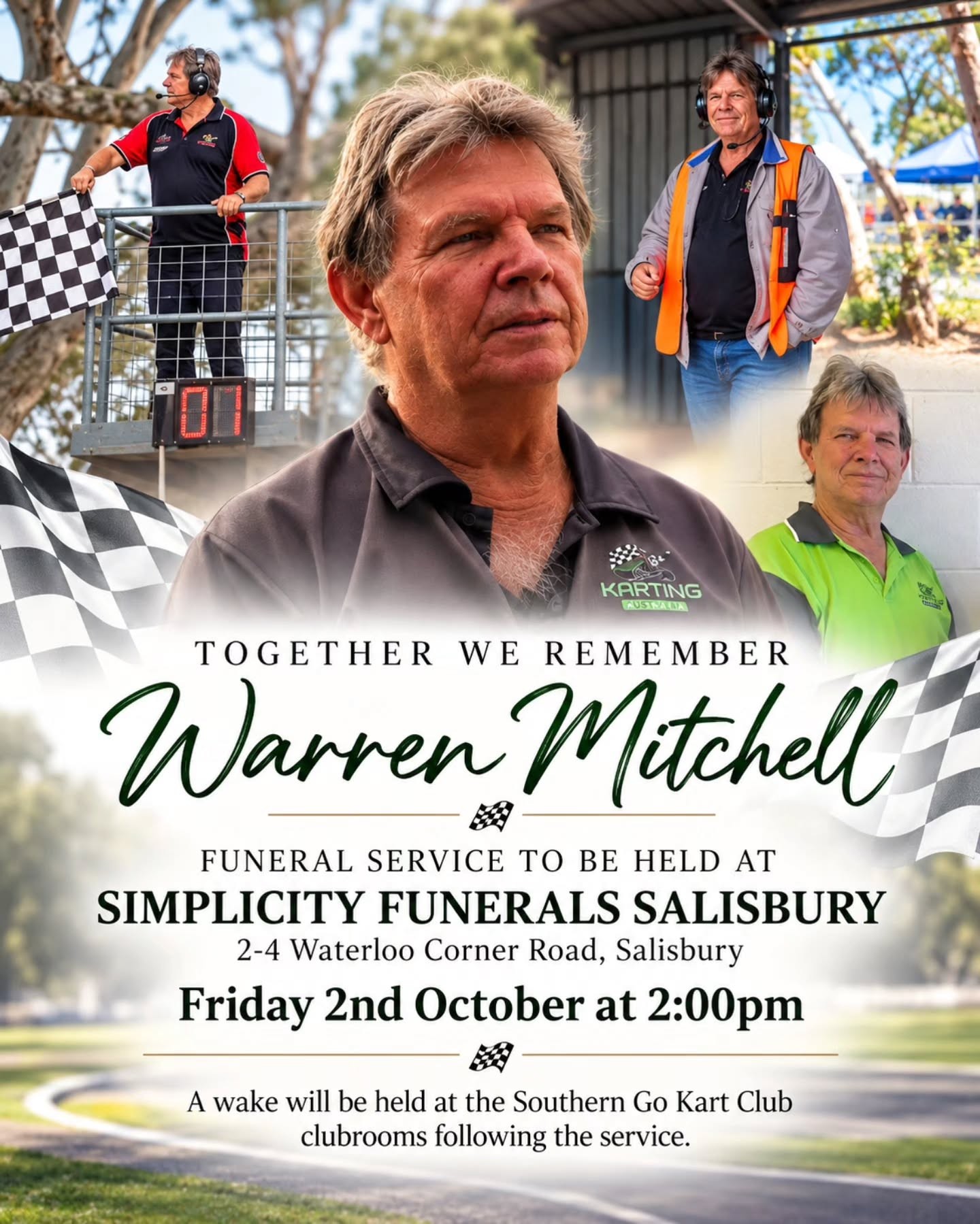 Together We Remember Warren Mitchell — car meet in Adelaide, SA on Friday 2 October 2026