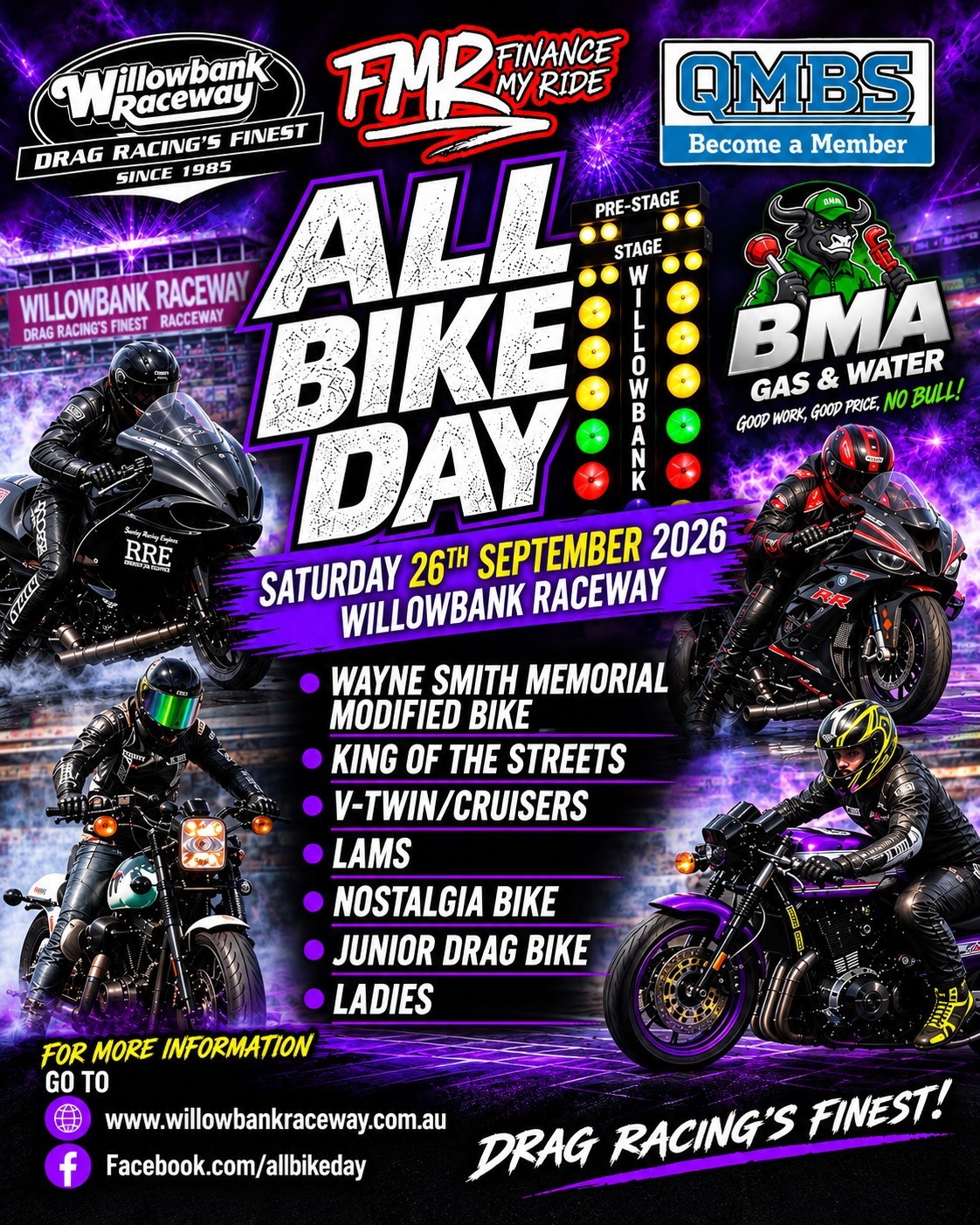 All Bike Day — track day in Brisbane, QLD on Saturday 26 September 2026