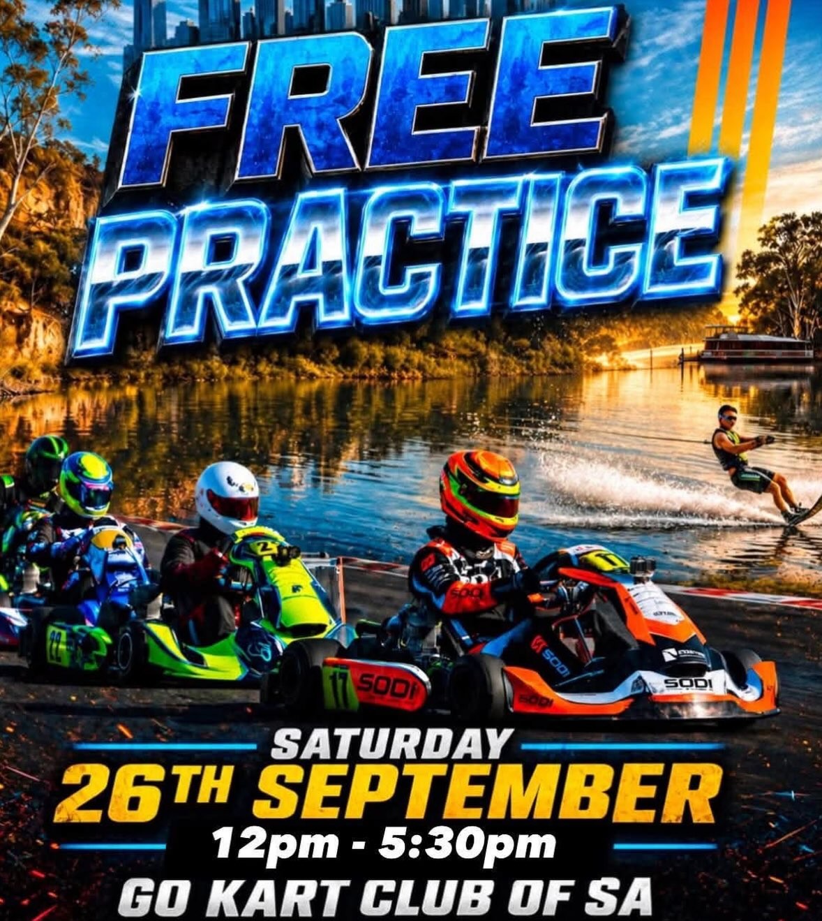 GKCSA Free Practice — track day in Adelaide, SA on Saturday 26 September 2026