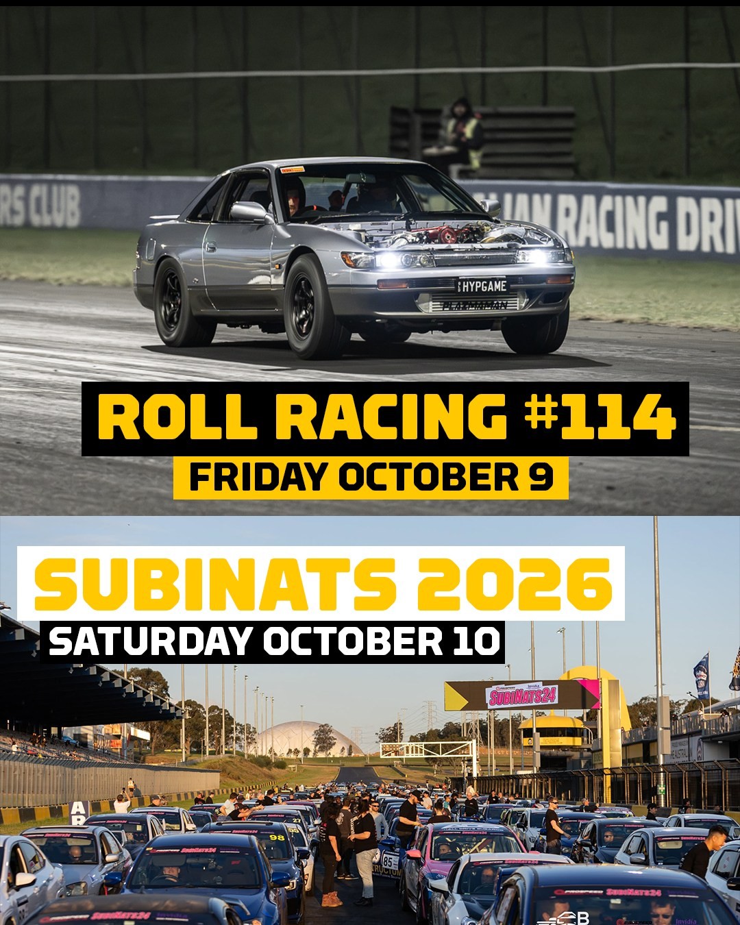 SubiNats 2026 — JDM spectator event in Sydney, NSW on Saturday 10 October 2026