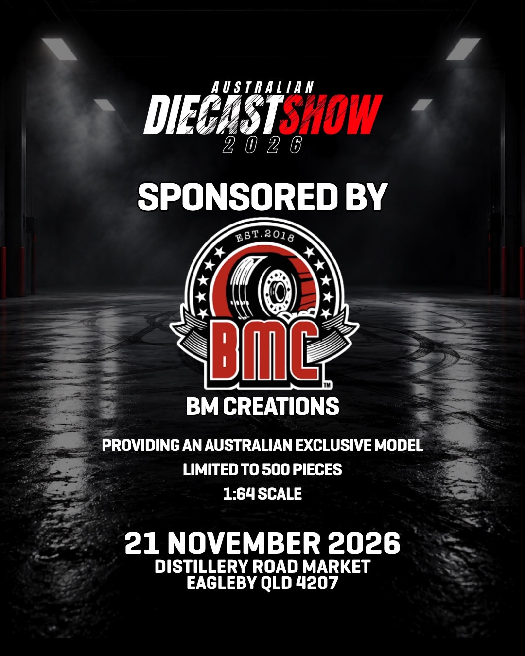 Australian Diecast Show 2026 — JDM/Stance car meet in Brisbane, QLD on Saturday 21 November 2026