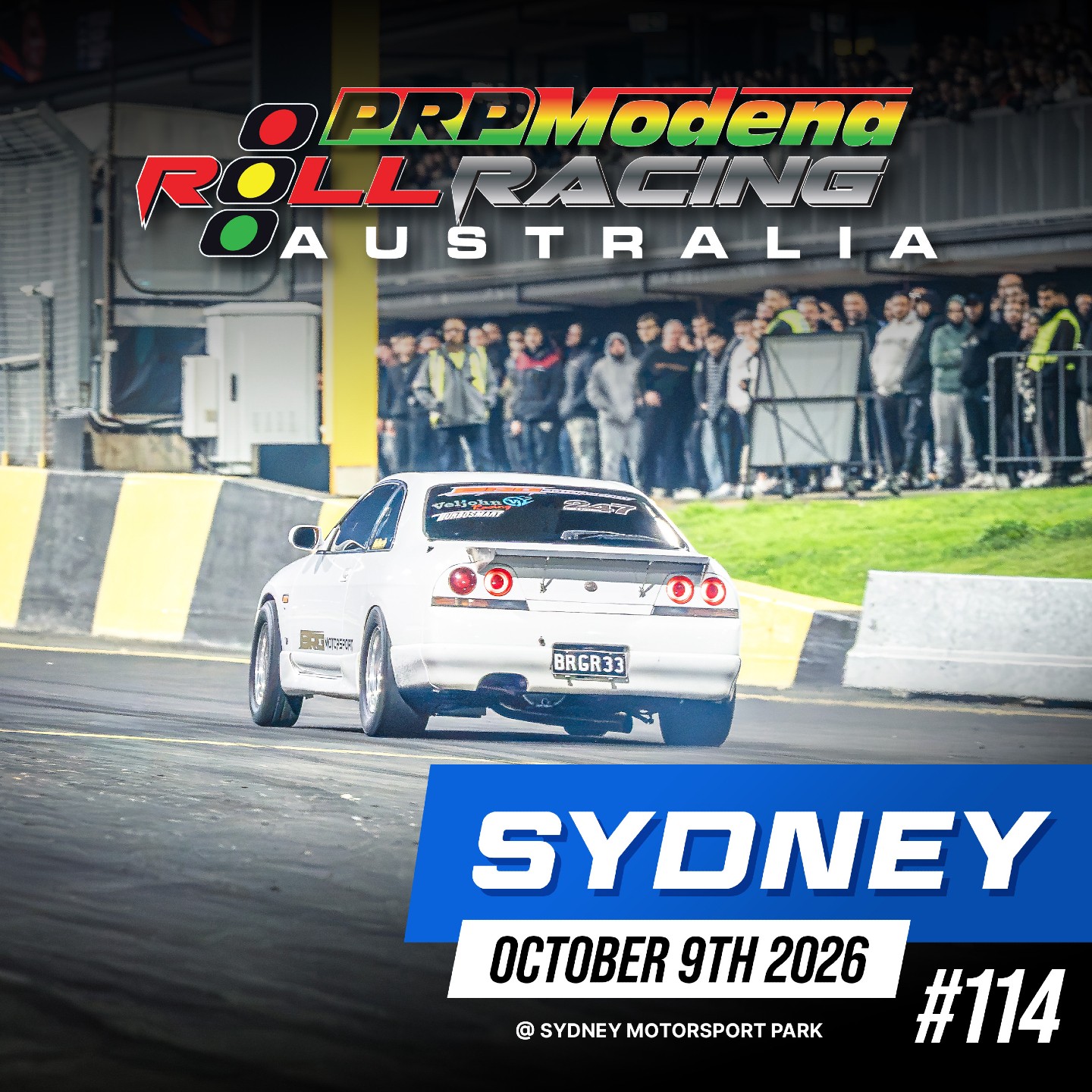 Roll Racing Sydney #114 — Euro/JDM track day in Sydney, NSW on Friday 9 October 2026