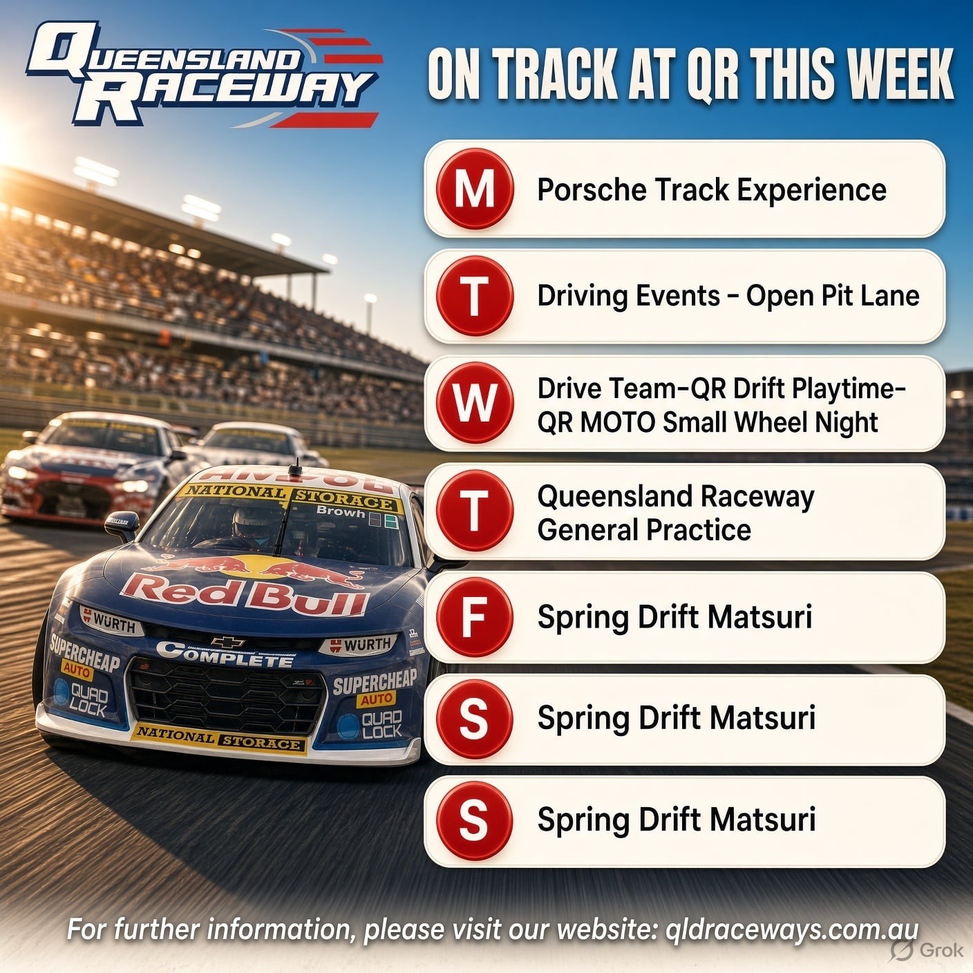 Spring Drift Matsuri — JDM spectator event in Brisbane, QLD on Friday 2 October 2026