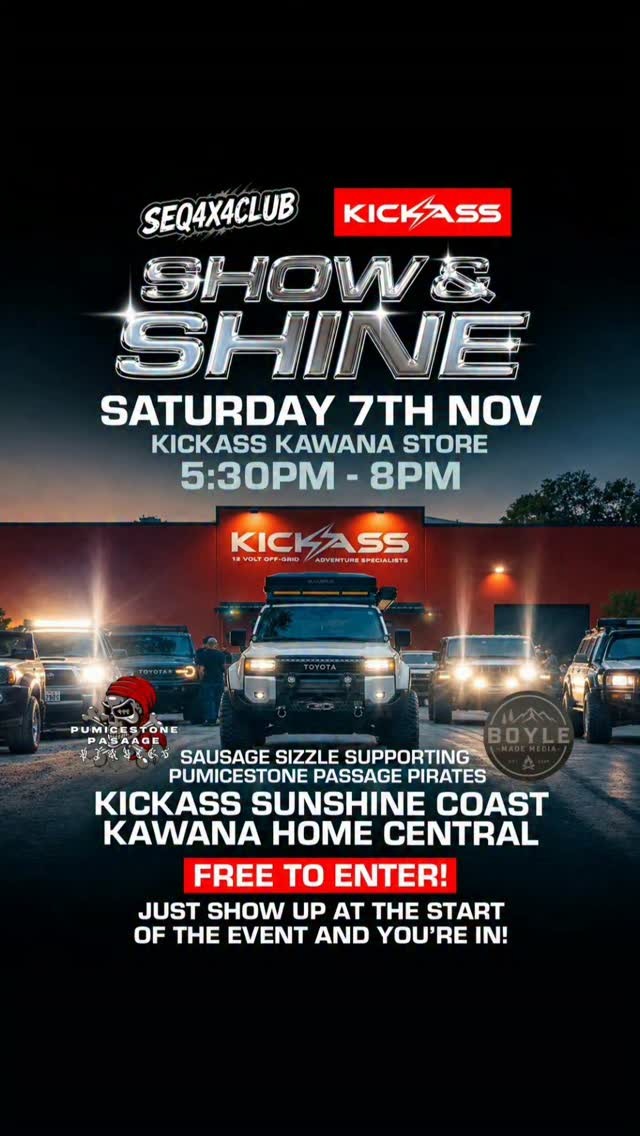 SEQ4X4CLUB Show & Shine — 4x4 car meet in Sunshine Coast, QLD on Saturday 7 November 2026