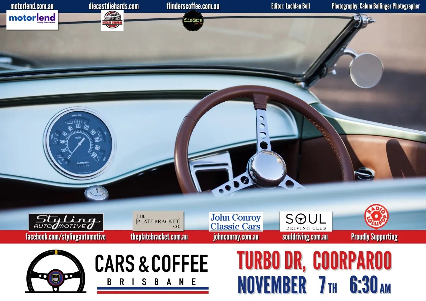 Cars & Coffee Brisbane — Classic car meet in Brisbane, QLD on Saturday 7 November 2026