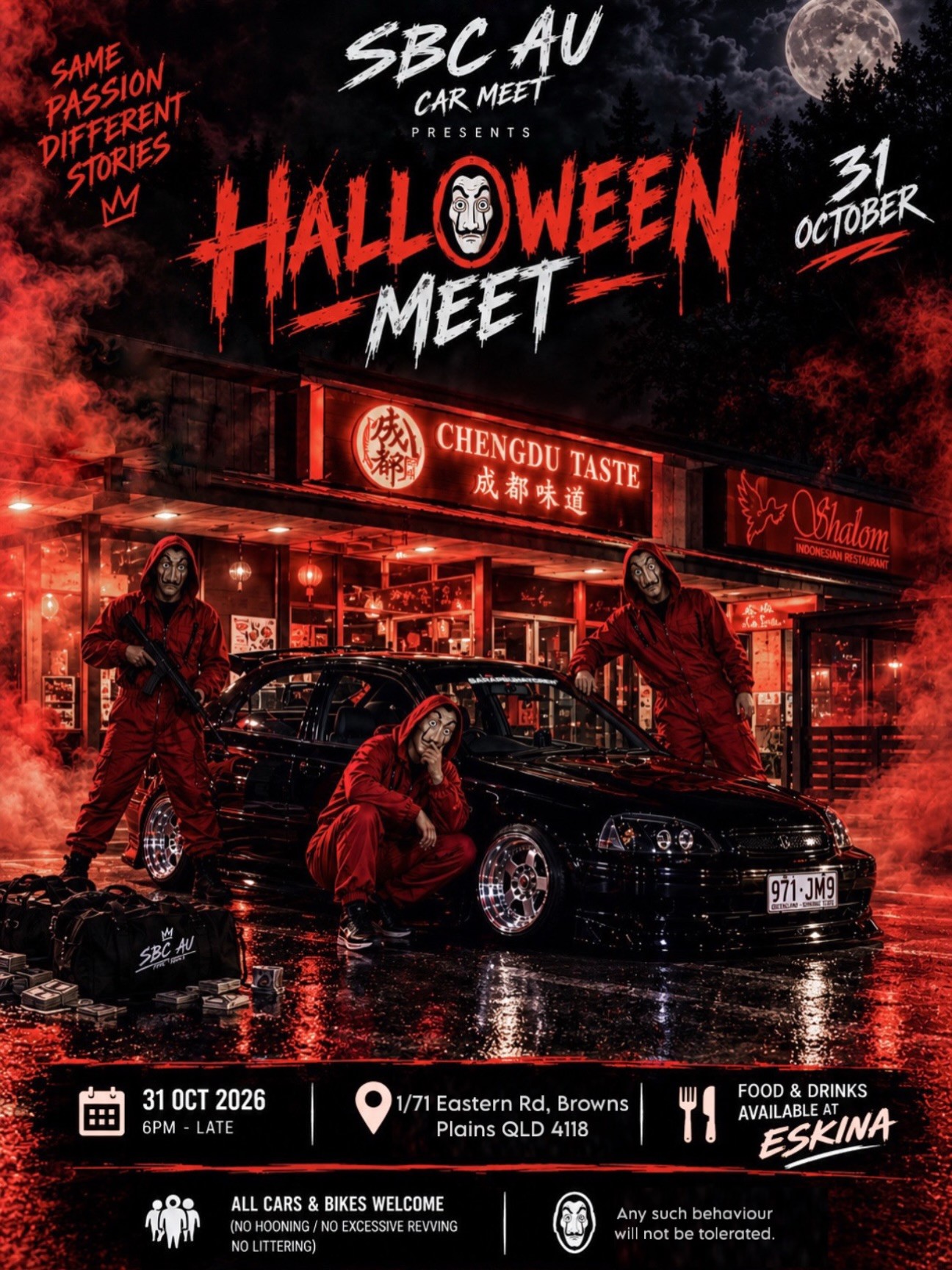 SBC AU Halloween Meet — JDM/Motorbike car meet in Brisbane, QLD on Saturday 31 October 2026