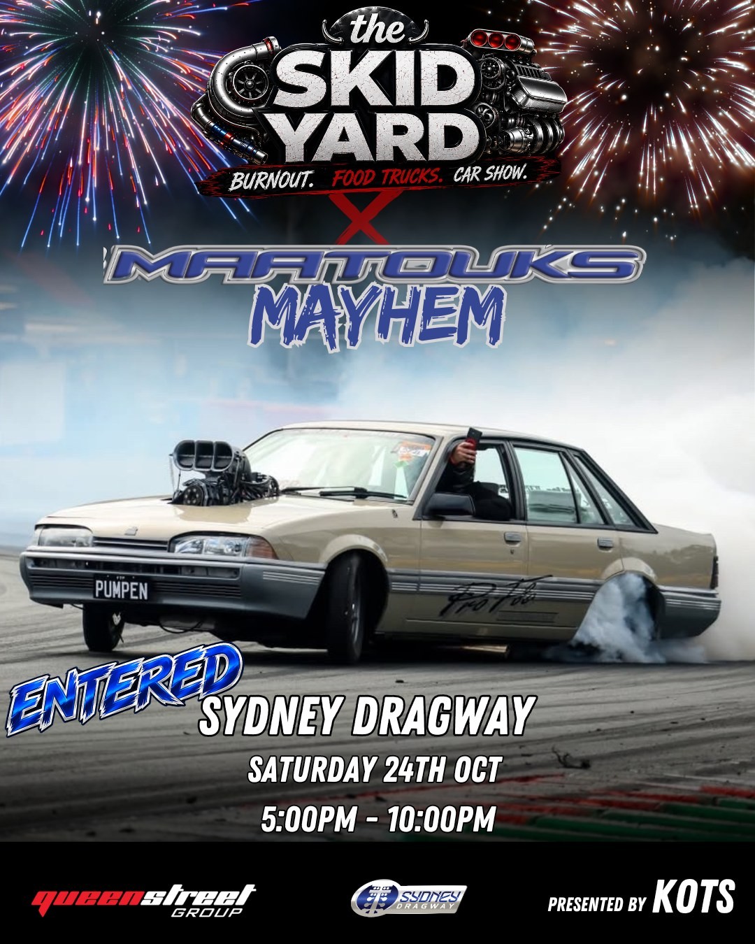 The Skid Yard x Maatouks Mayhem — Classic/Euro spectator event in Sydney, NSW on Saturday 24 October 2026