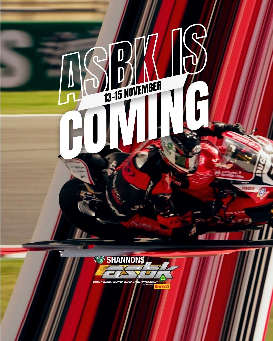 Australian Superbike Championship — spectator event in Adelaide, SA on Friday 13 November 2026