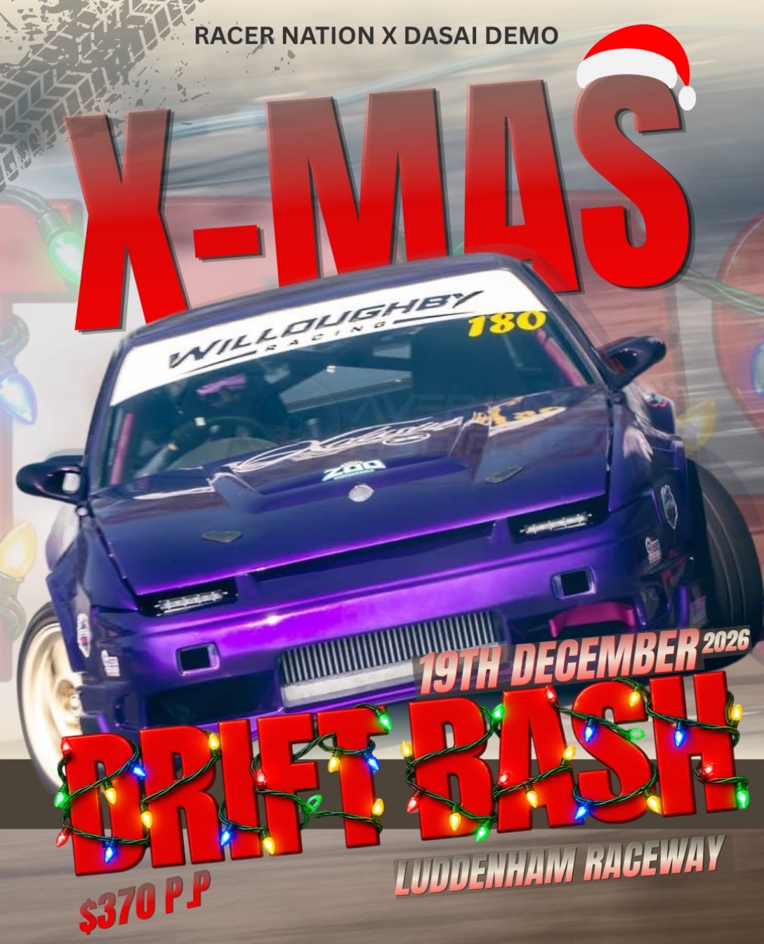 X-Mas Drift Bash — JDM track day in Sydney, NSW on Saturday 19 December 2026