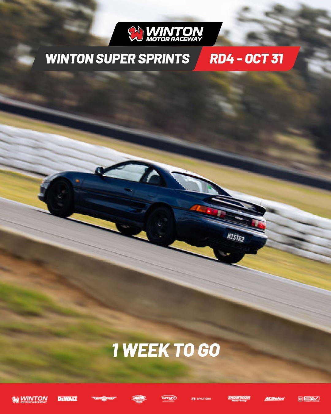 Winton Super Sprints Round 4 — track day in Melbourne, VIC on Saturday 31 October 2026
