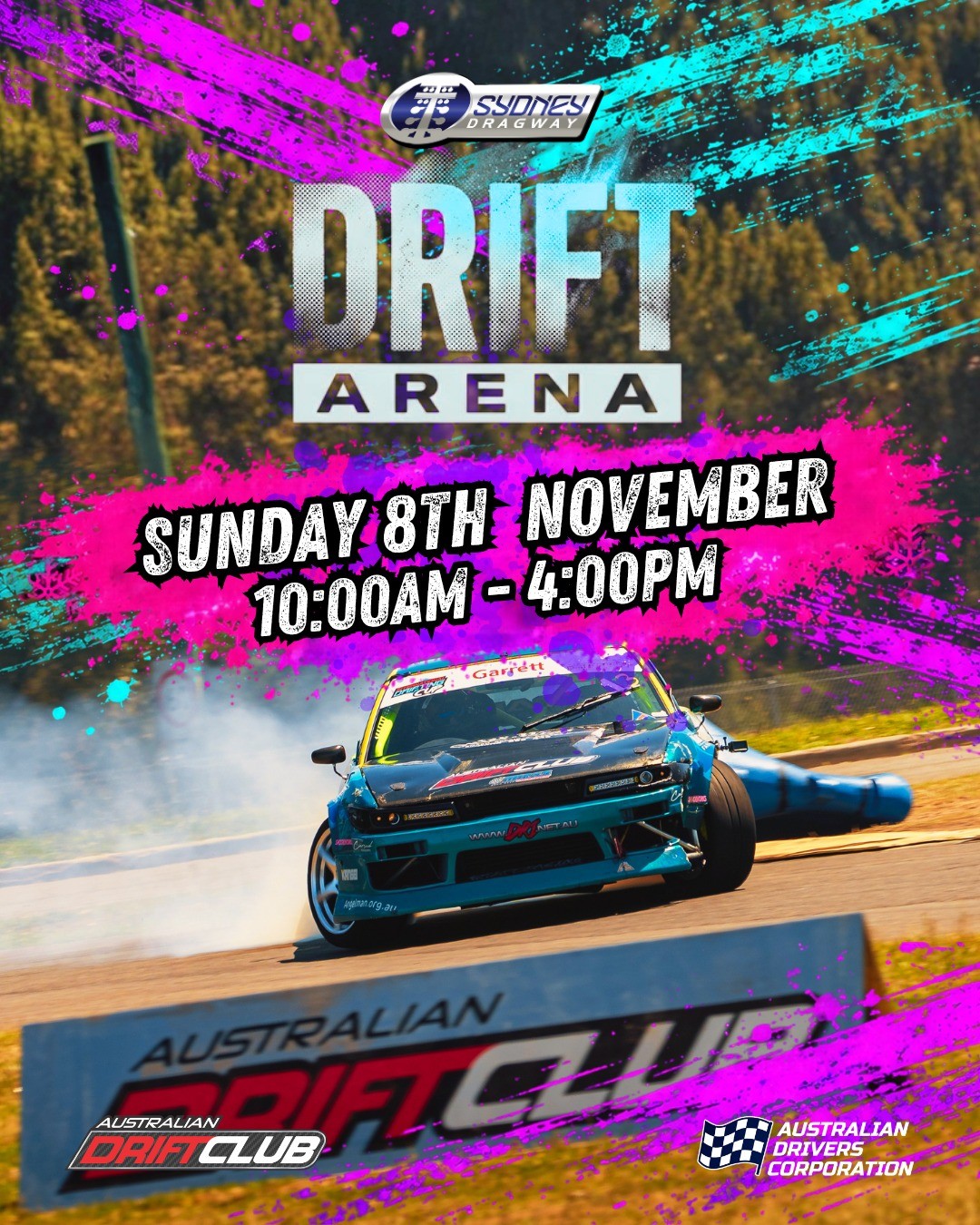 Drift Arena — JDM track day in Sydney, NSW on Sunday 8 November 2026