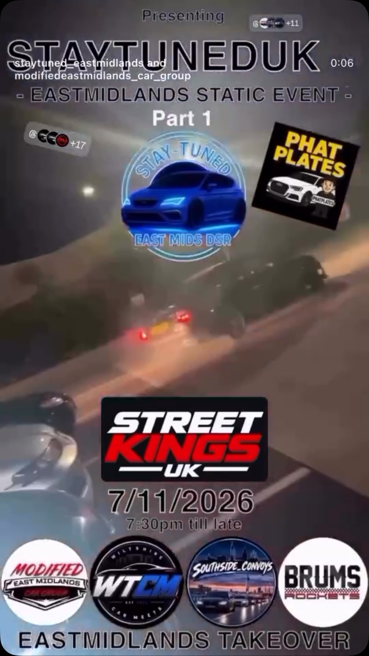 StayTunedUK East Midlands Static Event Part 1 — Stance car meet in International on Saturday 7 November 2026