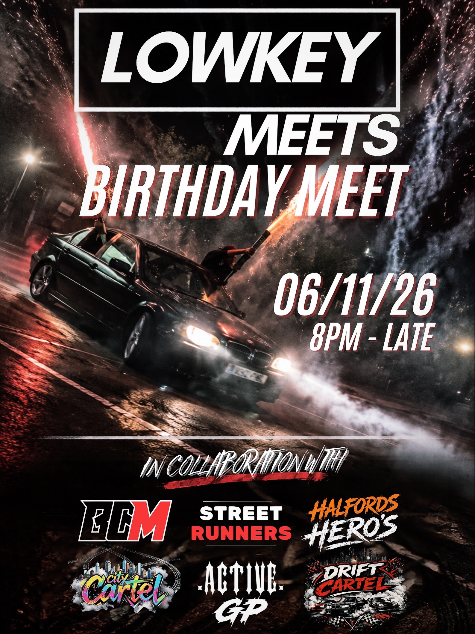 Lowkey Meets Birthday Meet — Euro/JDM car meet in International on Friday 6 November 2026