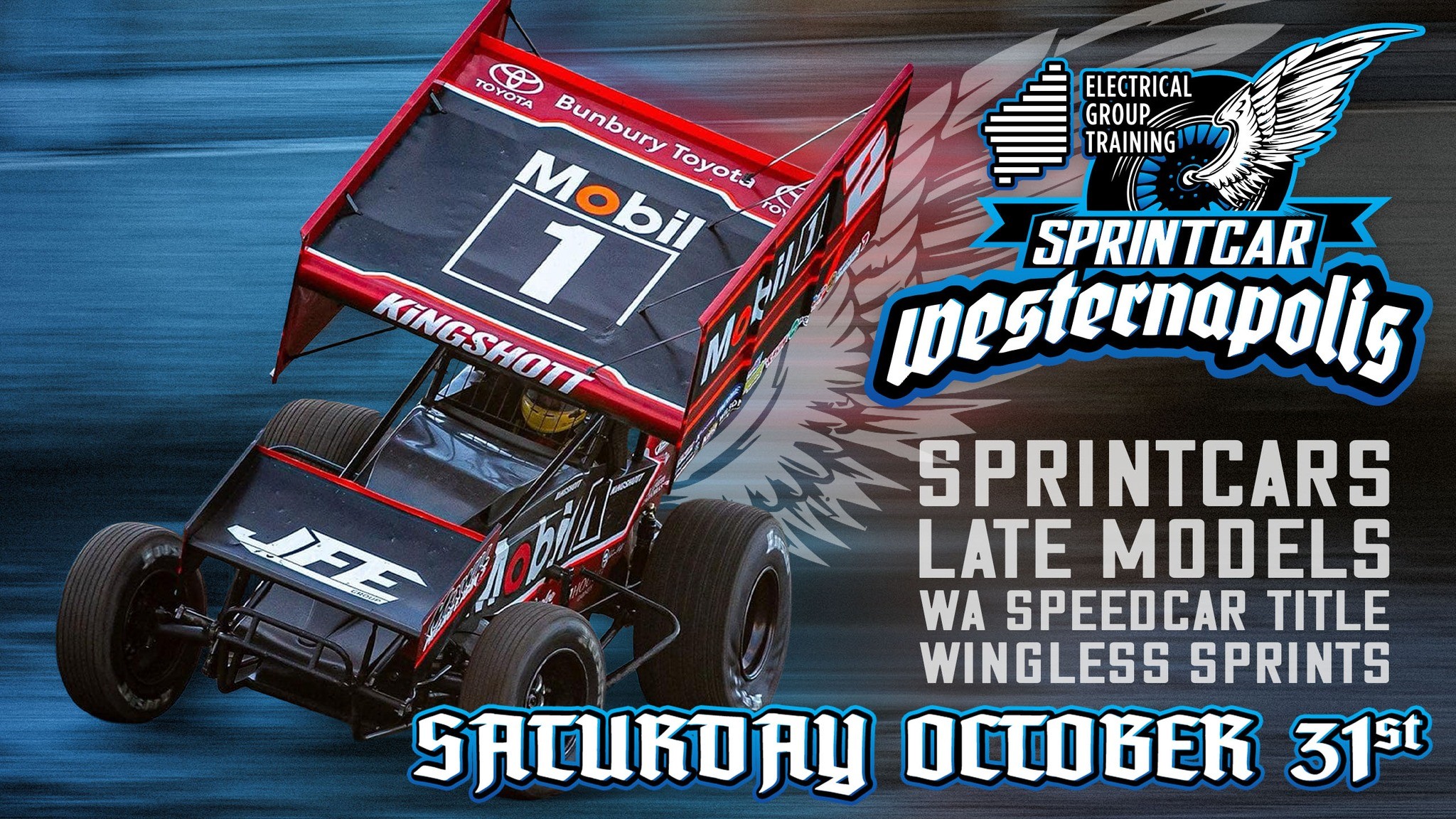 Sprintcar Westernapolis — Muscle spectator event in Perth, WA on Saturday 31 October 2026