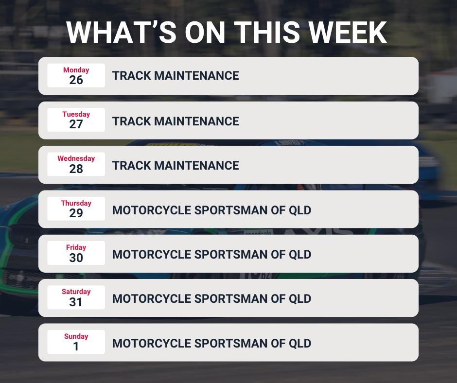 Motorcycle Sportsman of QLD — track day in Brisbane, QLD on Thursday 29 October 2026