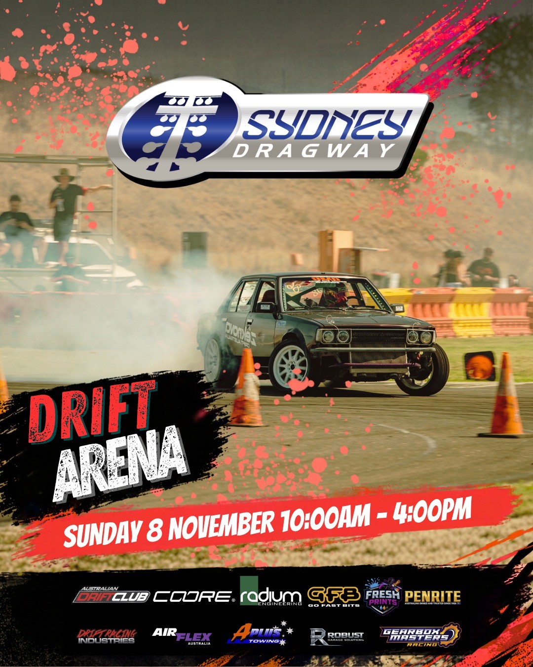Drift Arena — JDM track day in Sydney, NSW on Sunday 8 November 2026