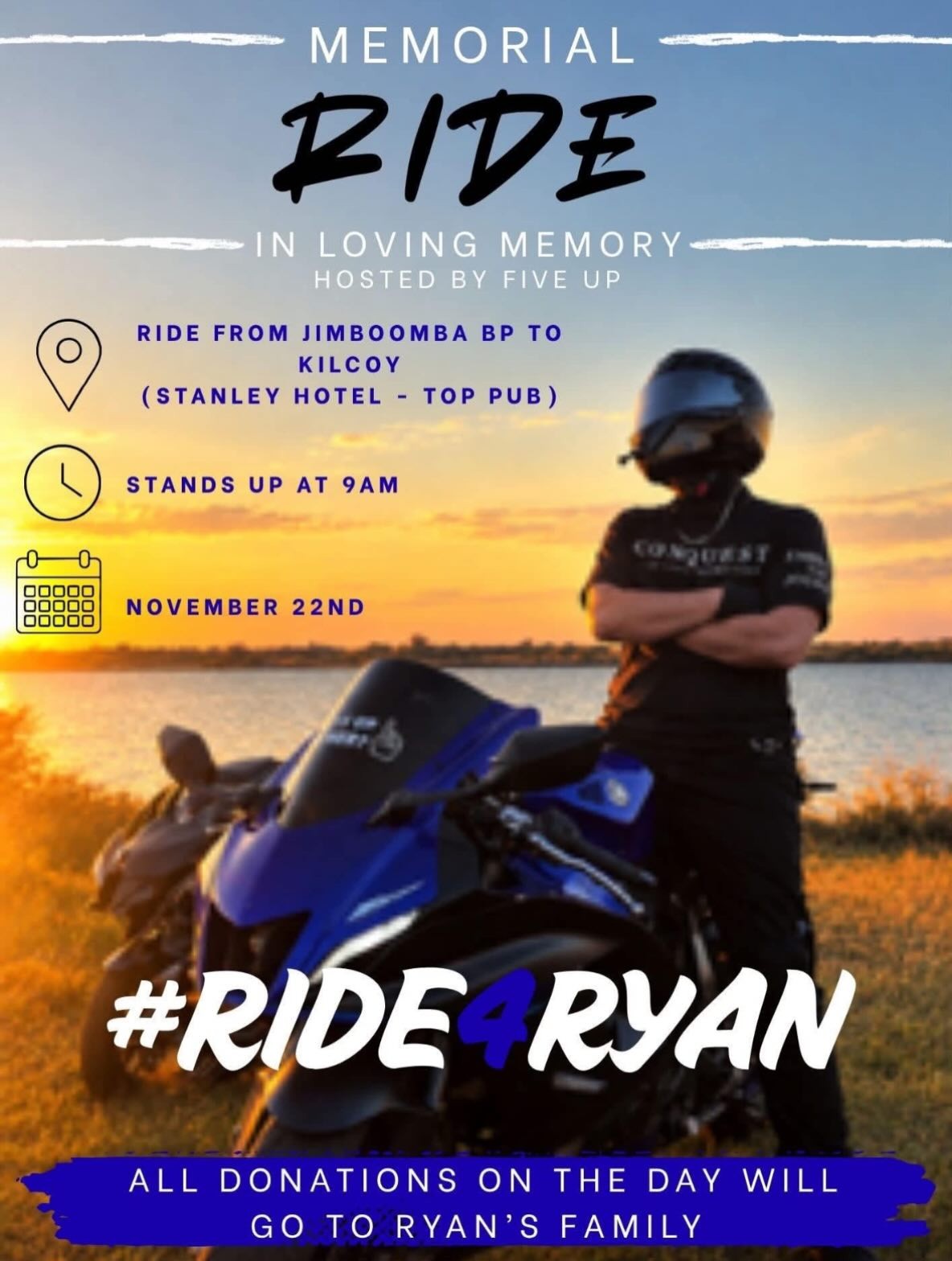 Ride4Ryan — Motorbike car meet in Brisbane, QLD on Sunday 22 November 2026