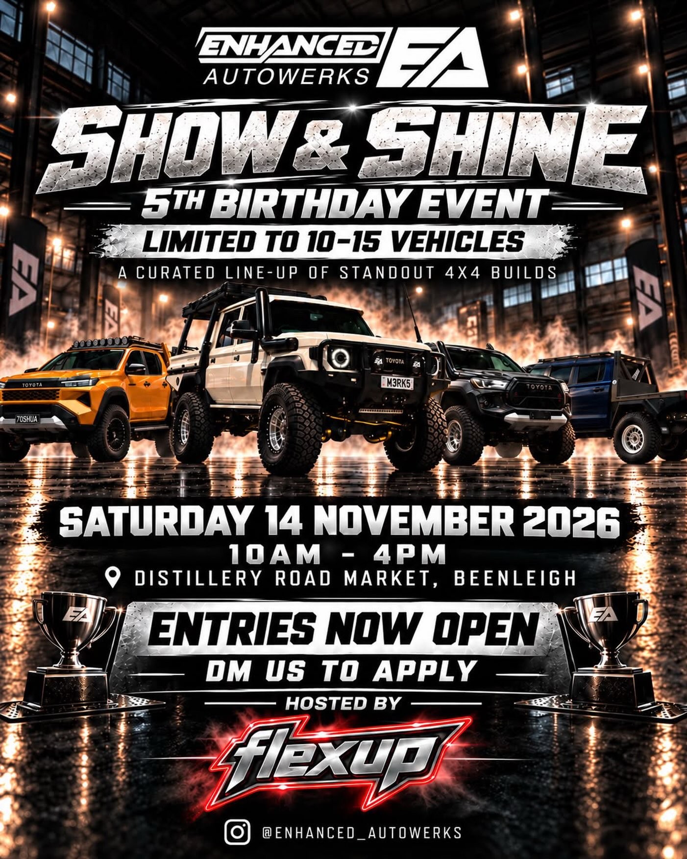 Show & Shine 5th Birthday Event — 4x4 car meet in Brisbane, QLD on Saturday 14 November 2026