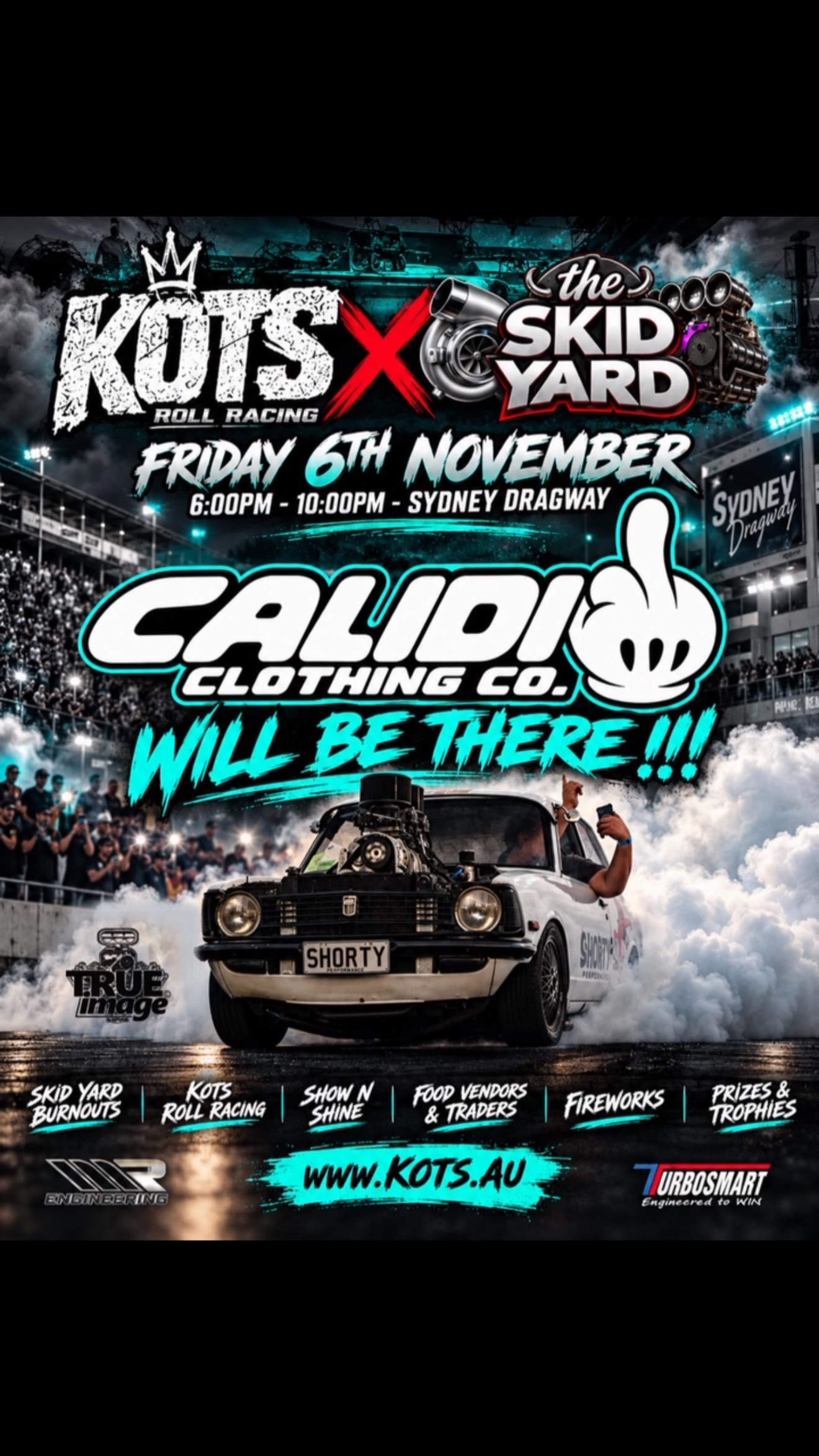 KOTS x The Skid Yard — Muscle track day in Sydney, NSW on Friday 6 November 2026