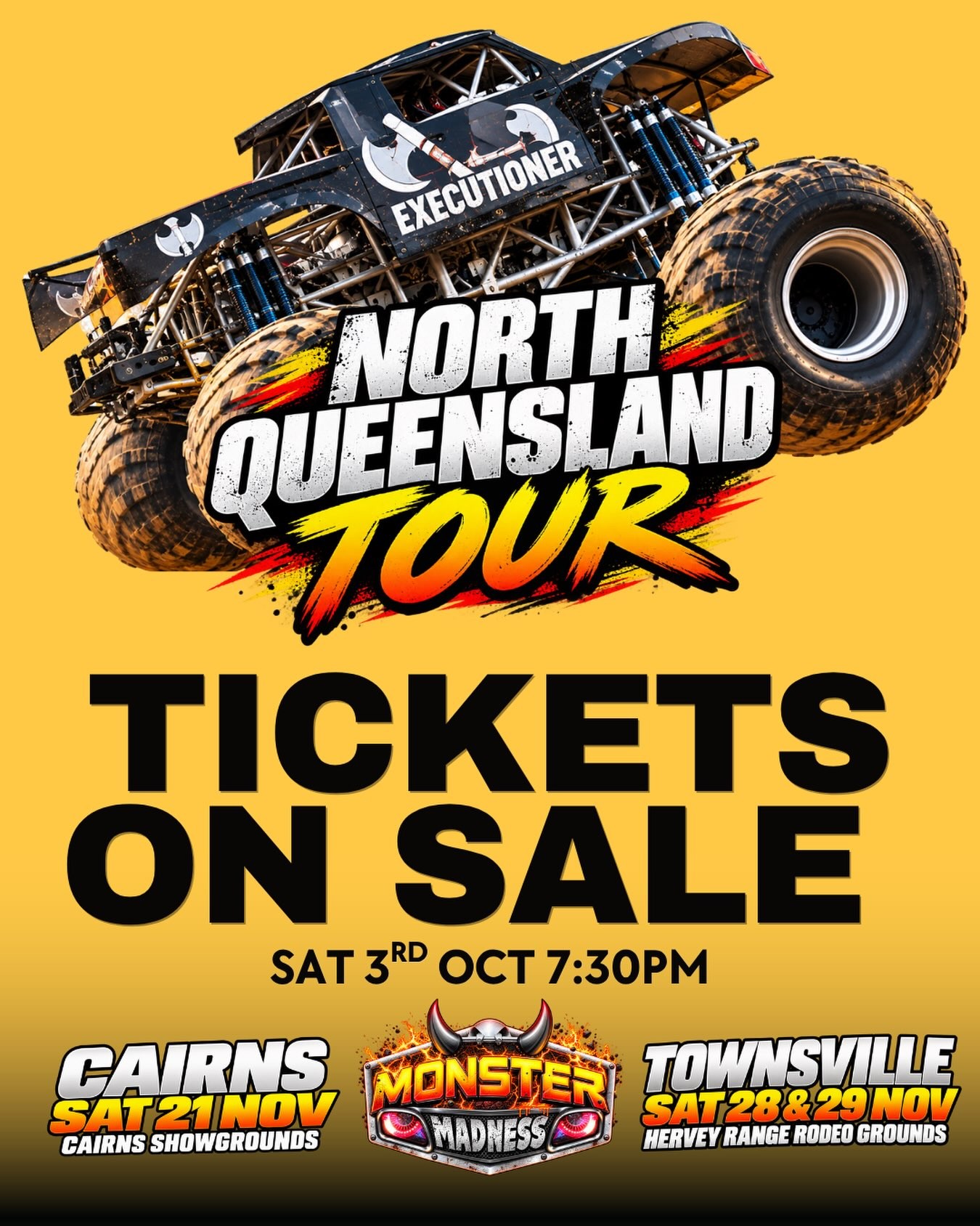 Monster Madness North Queensland Tour — spectator event in Cairns, QLD on Saturday 21 November 2026