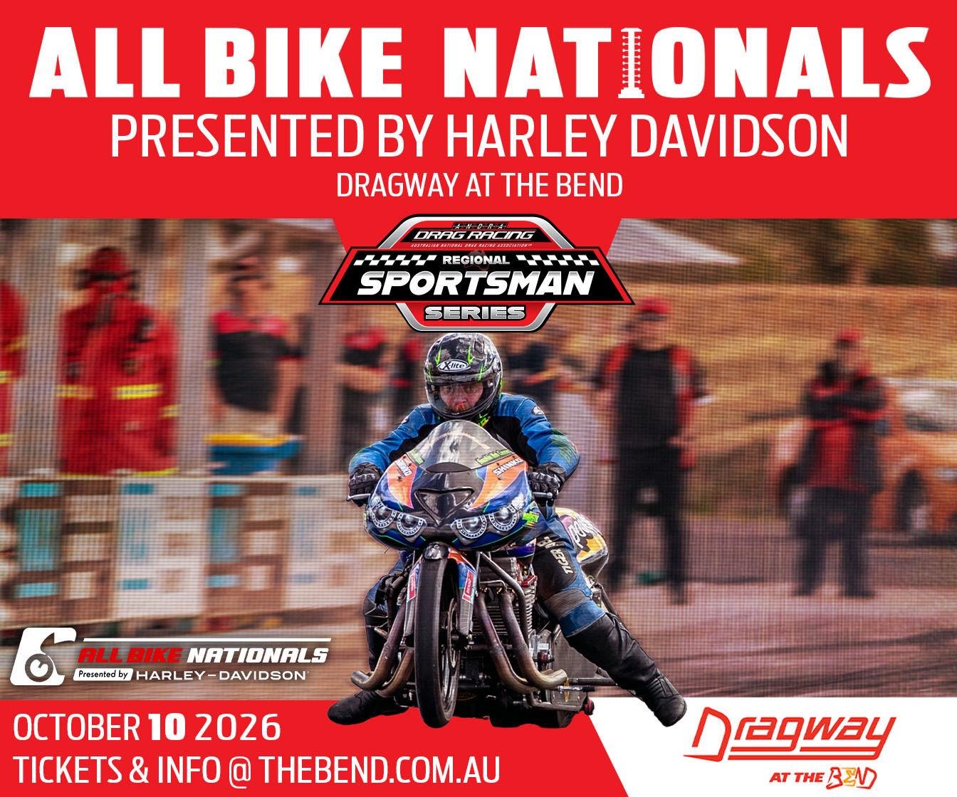All Bike Nationals — Muscle spectator event in Adelaide, SA on Saturday 10 October 2026